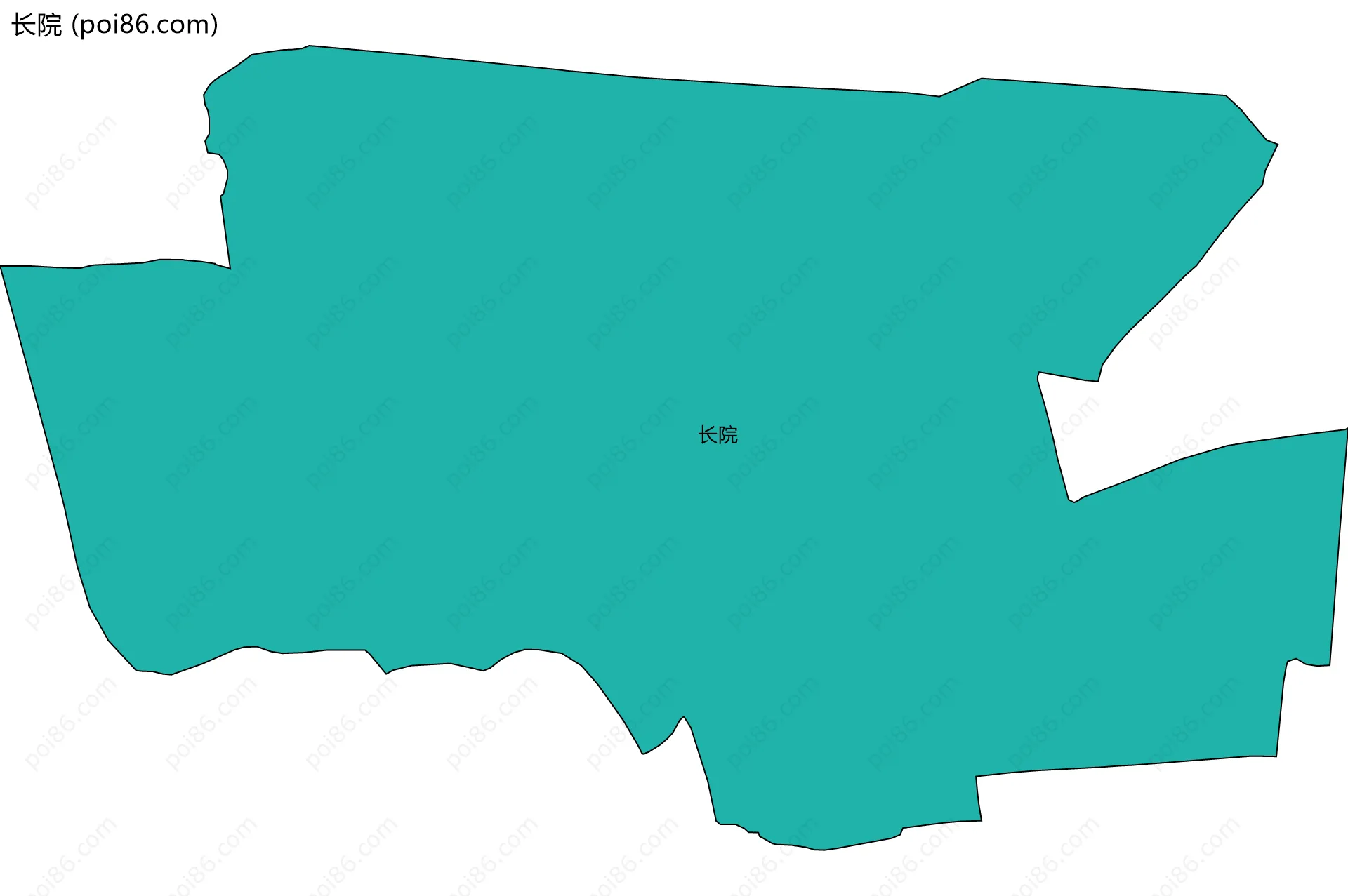 长院边界地图