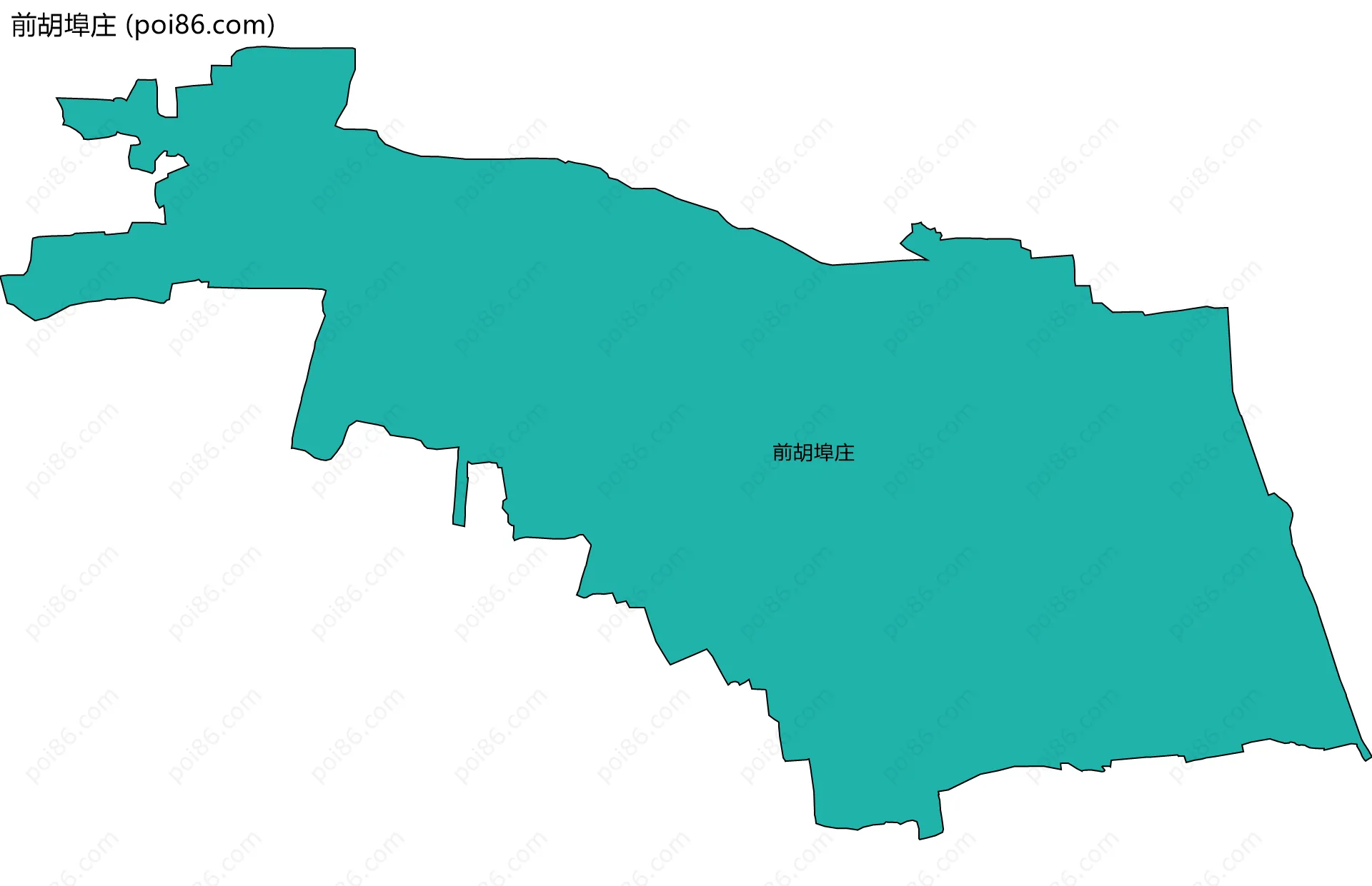 前胡埠庄边界地图