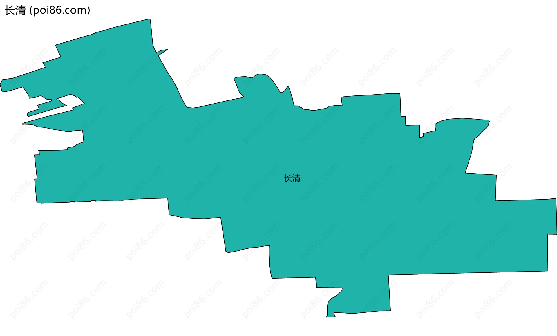 长清边界地图