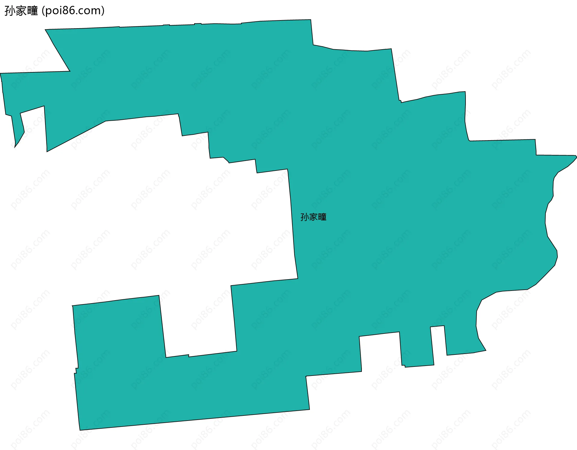 孙家疃边界地图