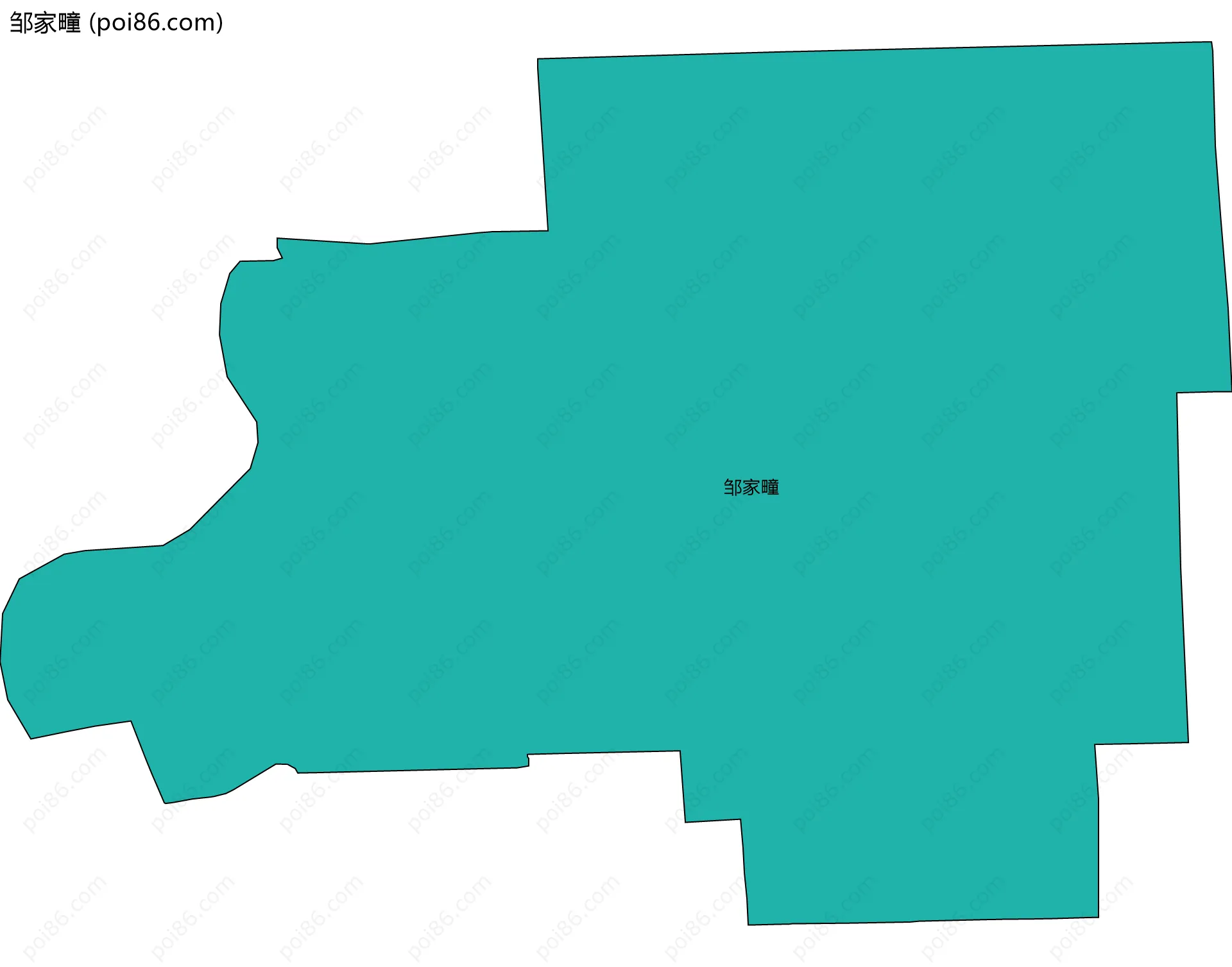 邹家疃边界地图