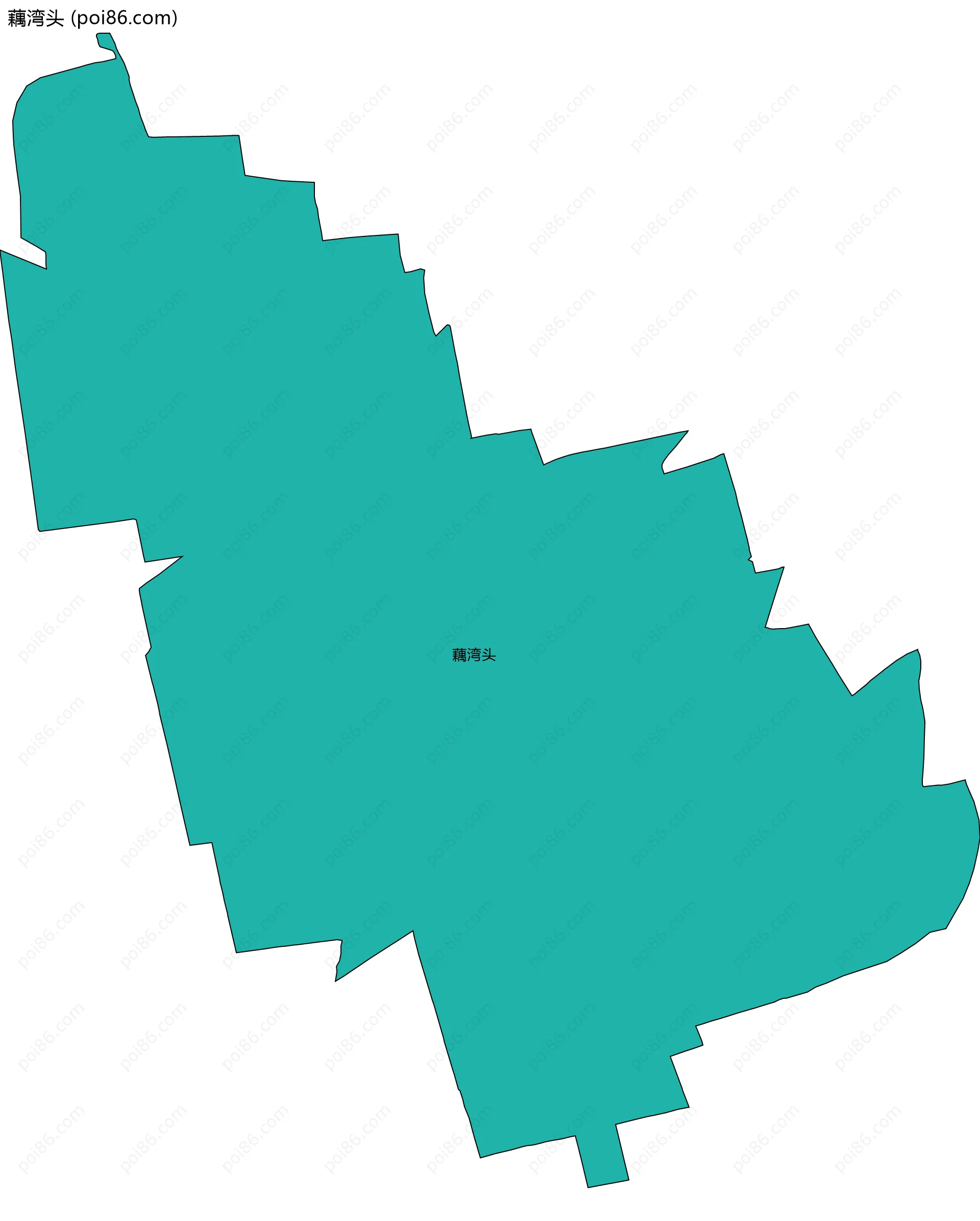 藕湾头边界地图