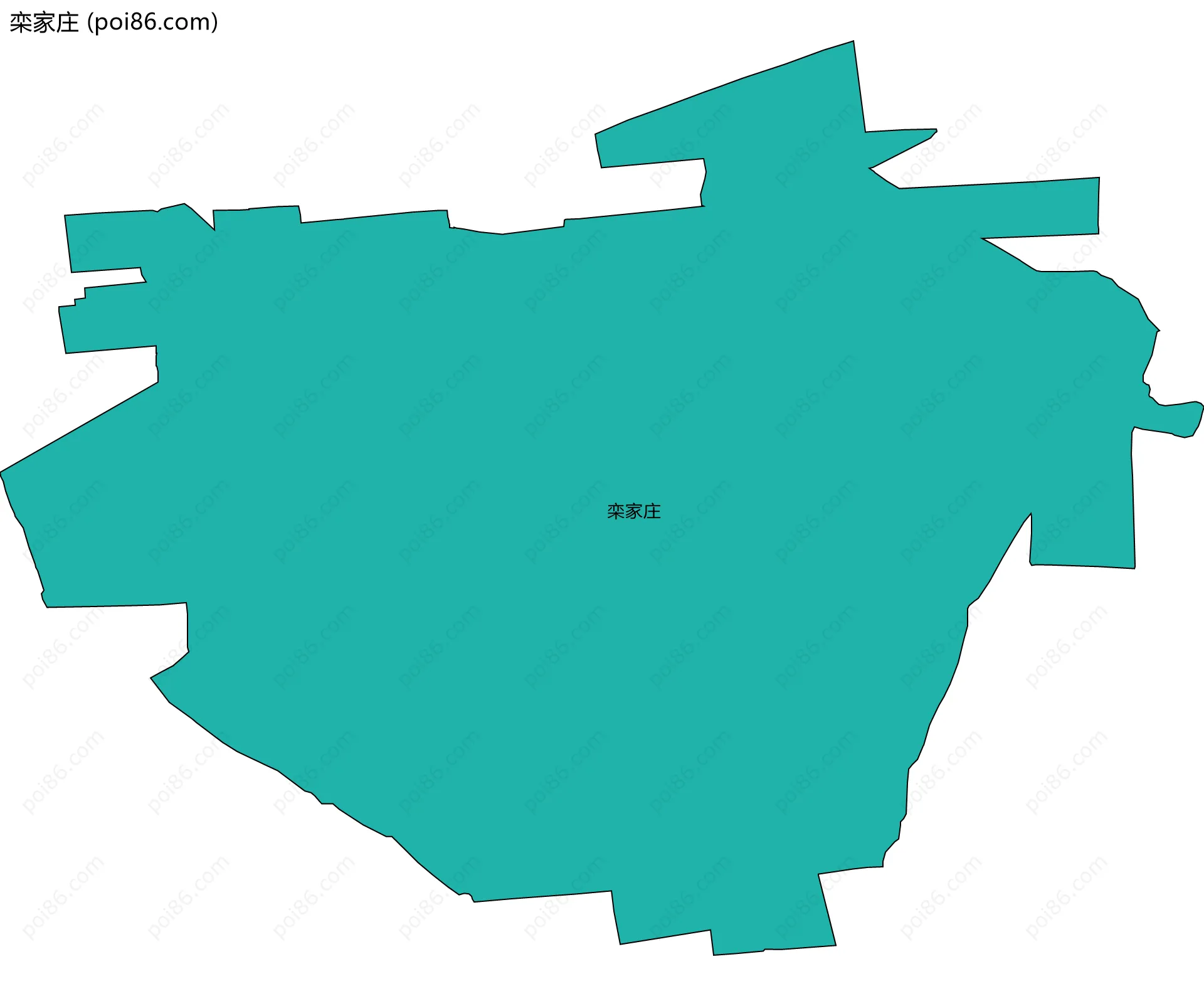 栾家庄边界地图