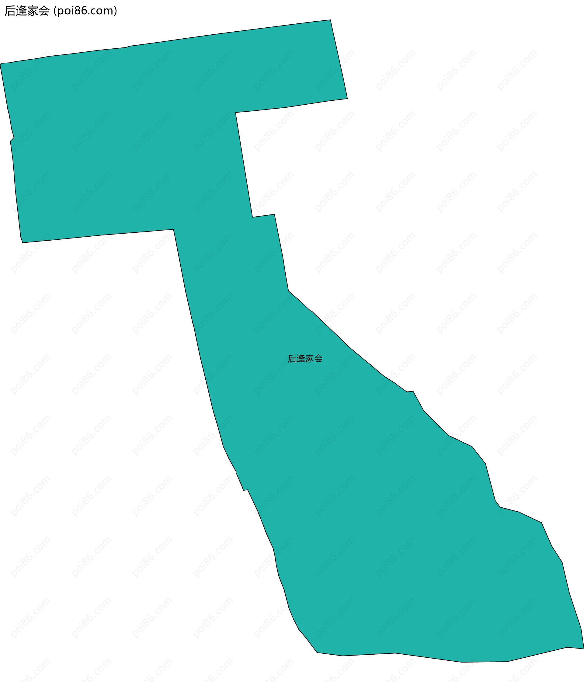 后逄家会边界地图