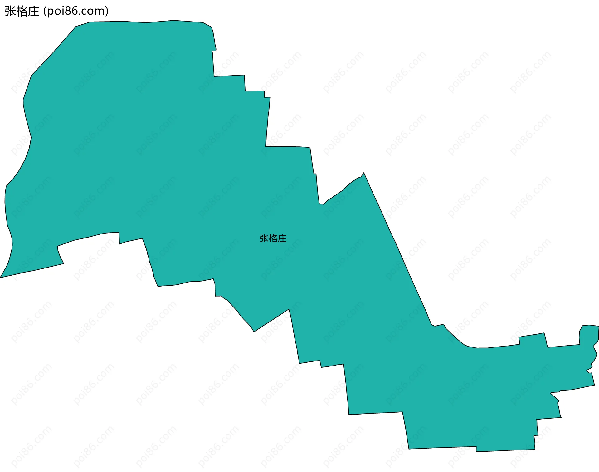 张格庄边界地图