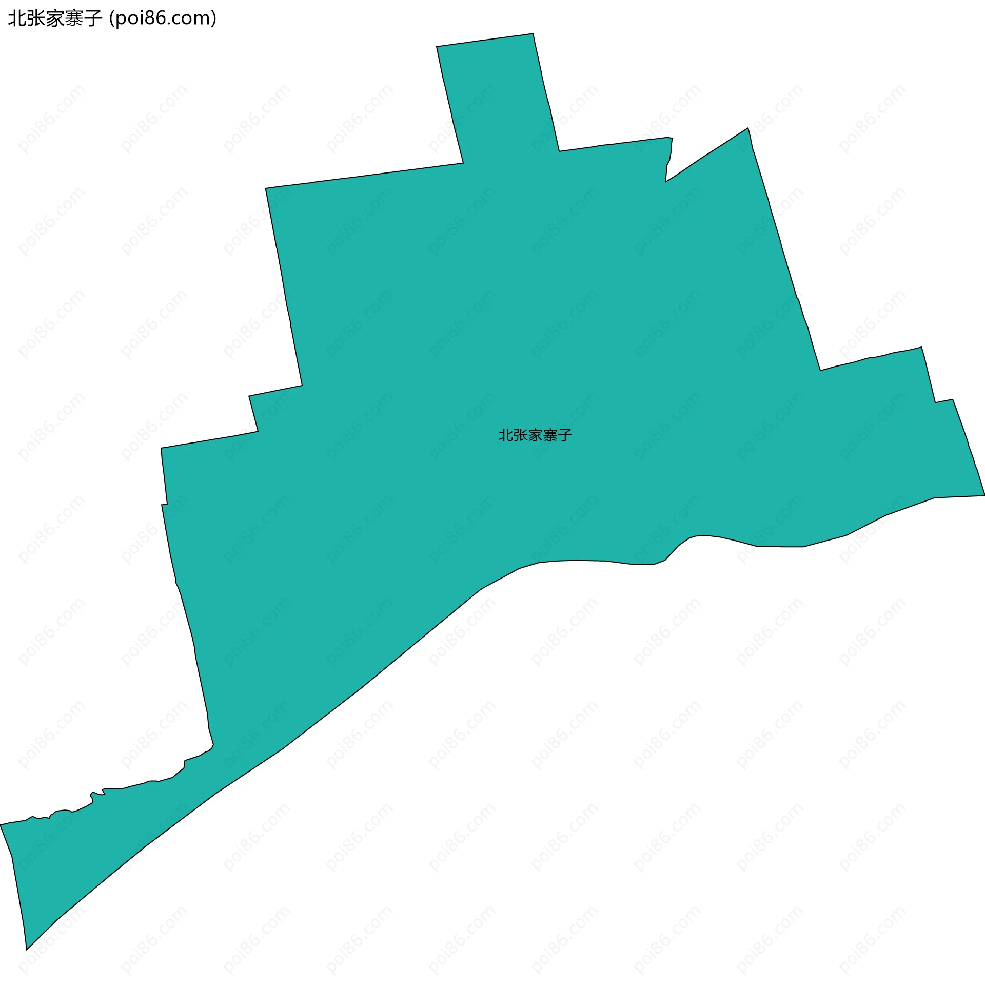 北张家寨子边界地图