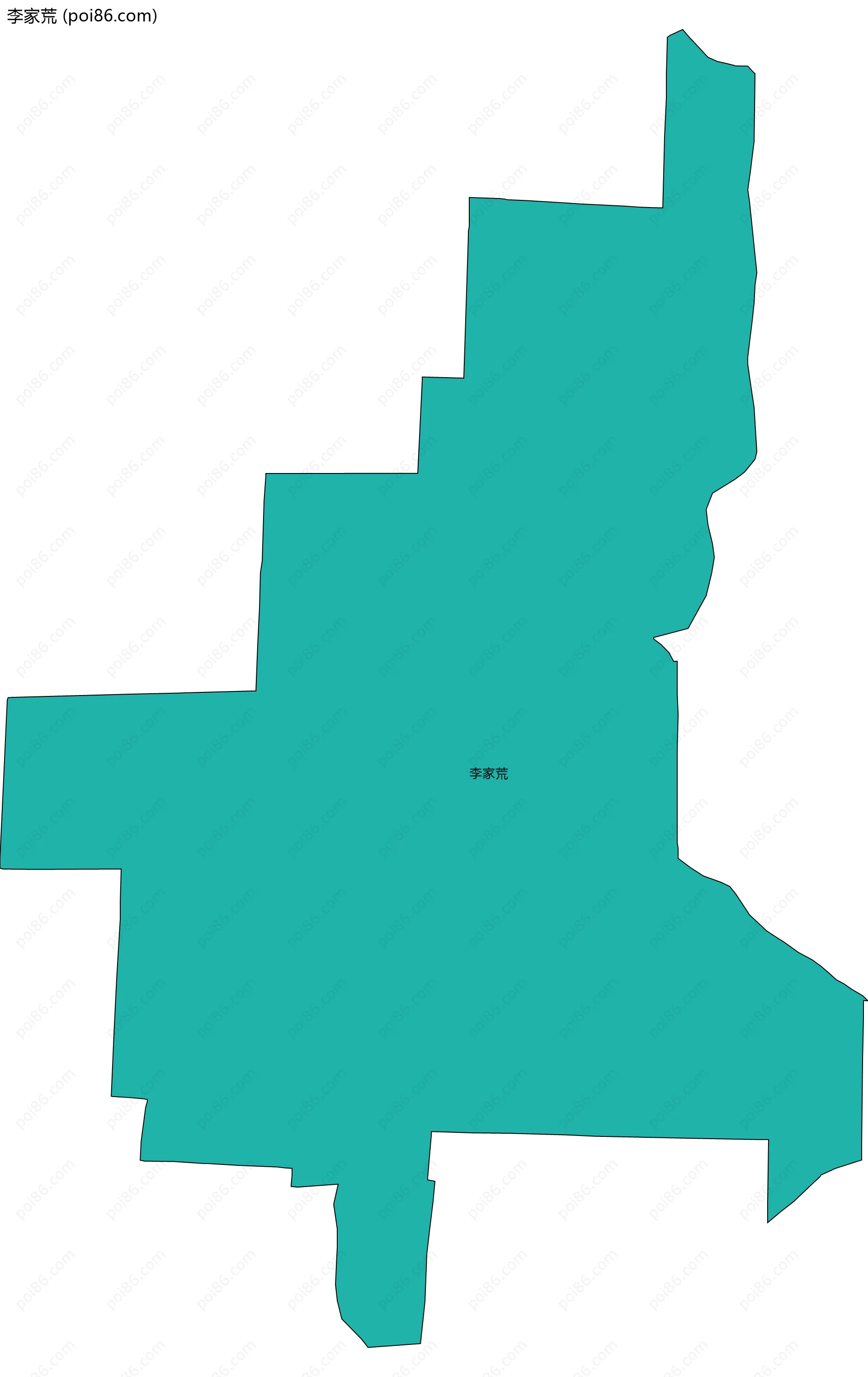 李家荒边界地图