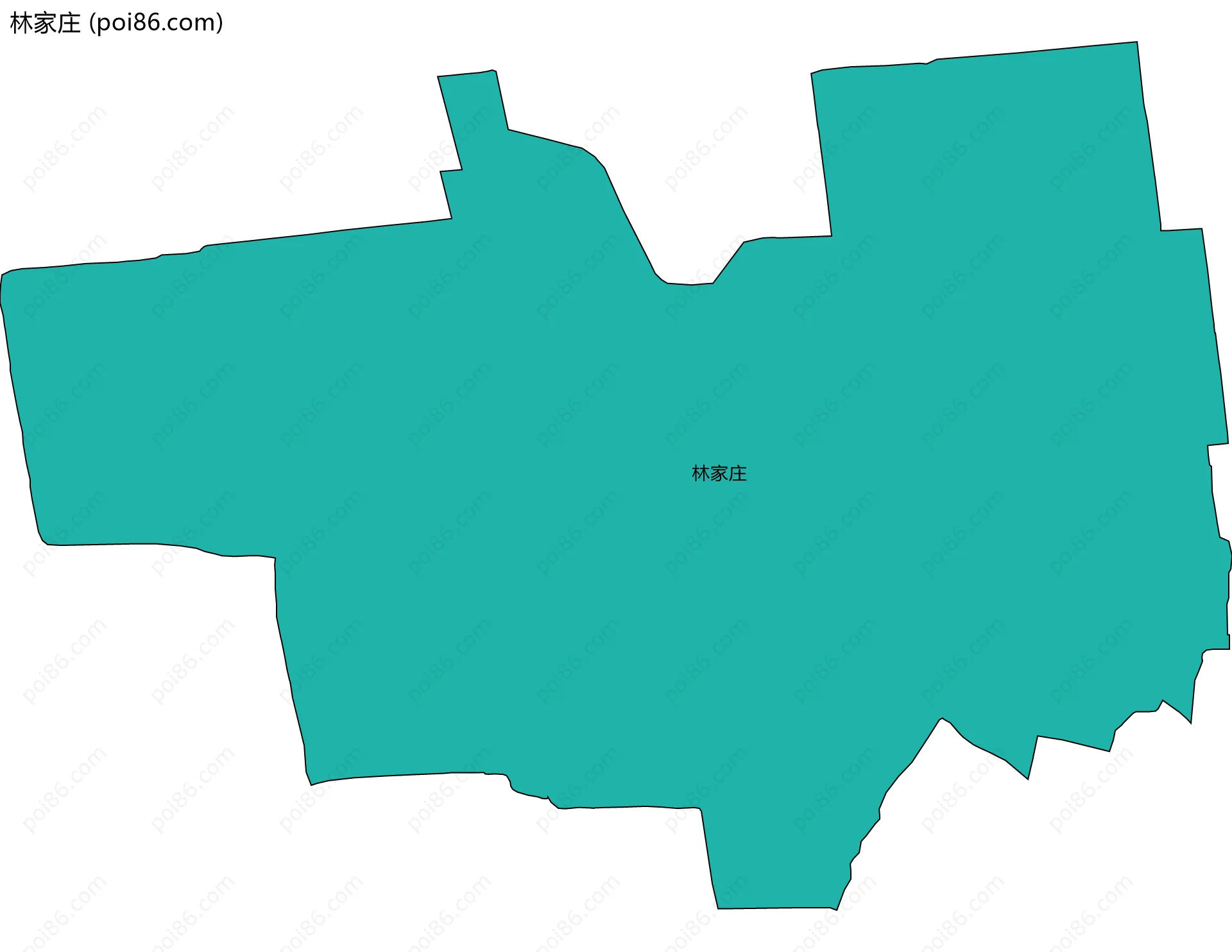 林家庄边界地图