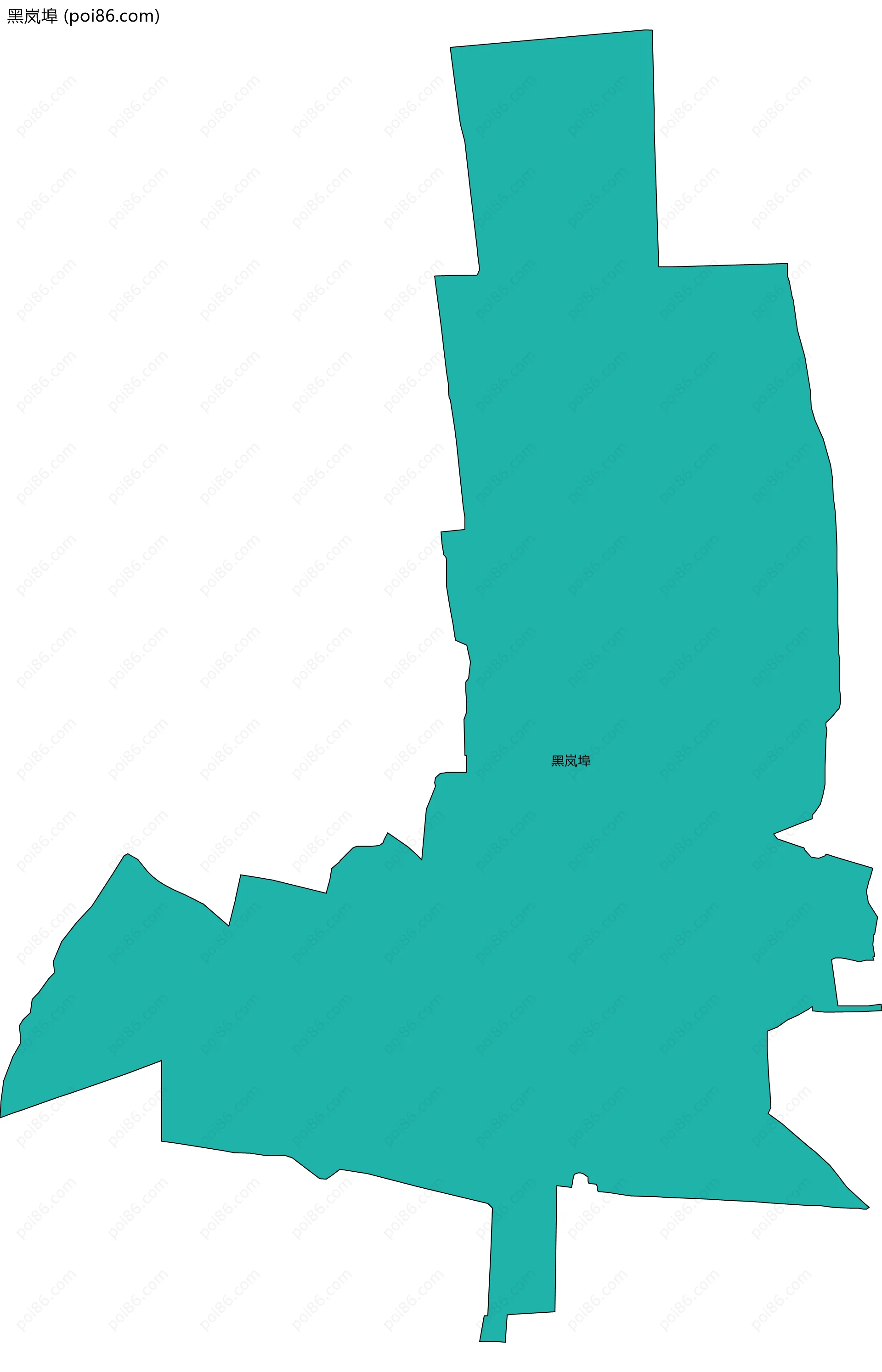 黑岚埠边界地图