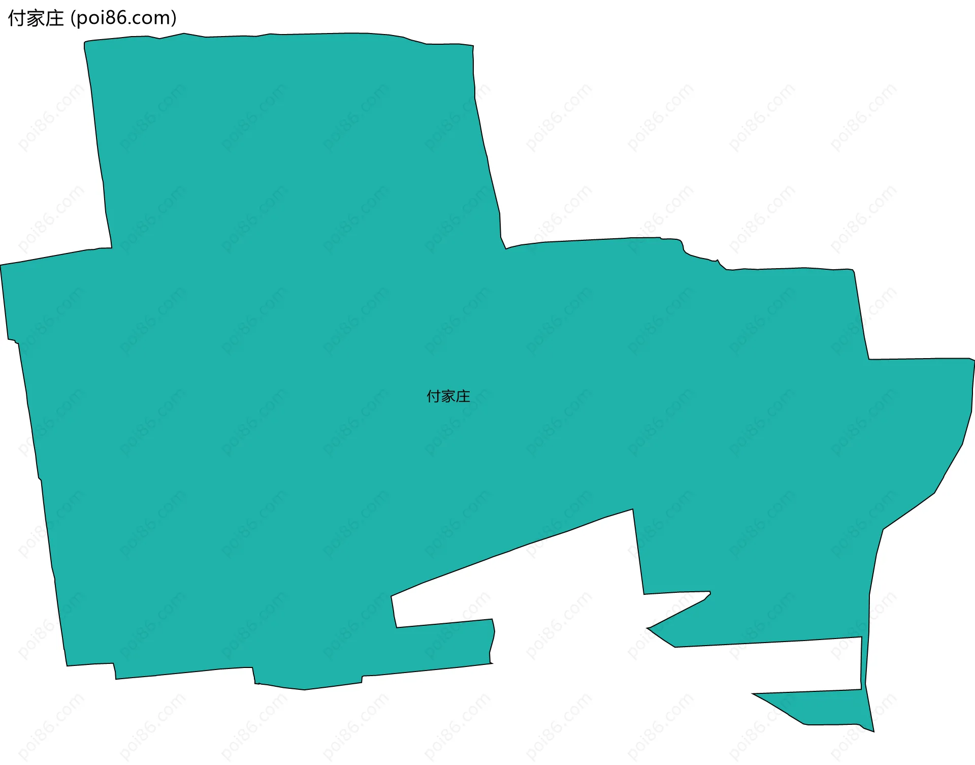 付家庄边界地图
