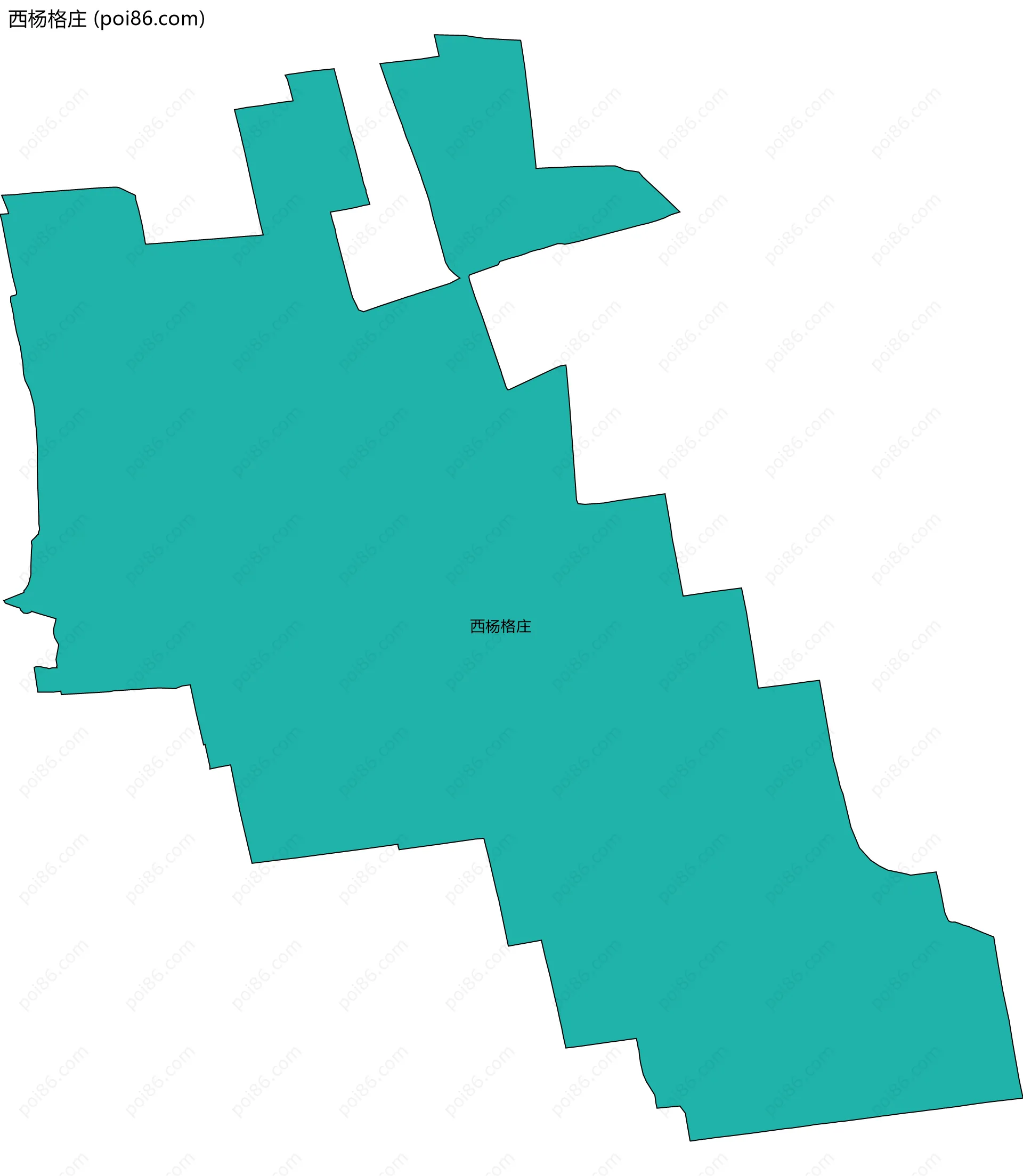 西杨格庄边界地图