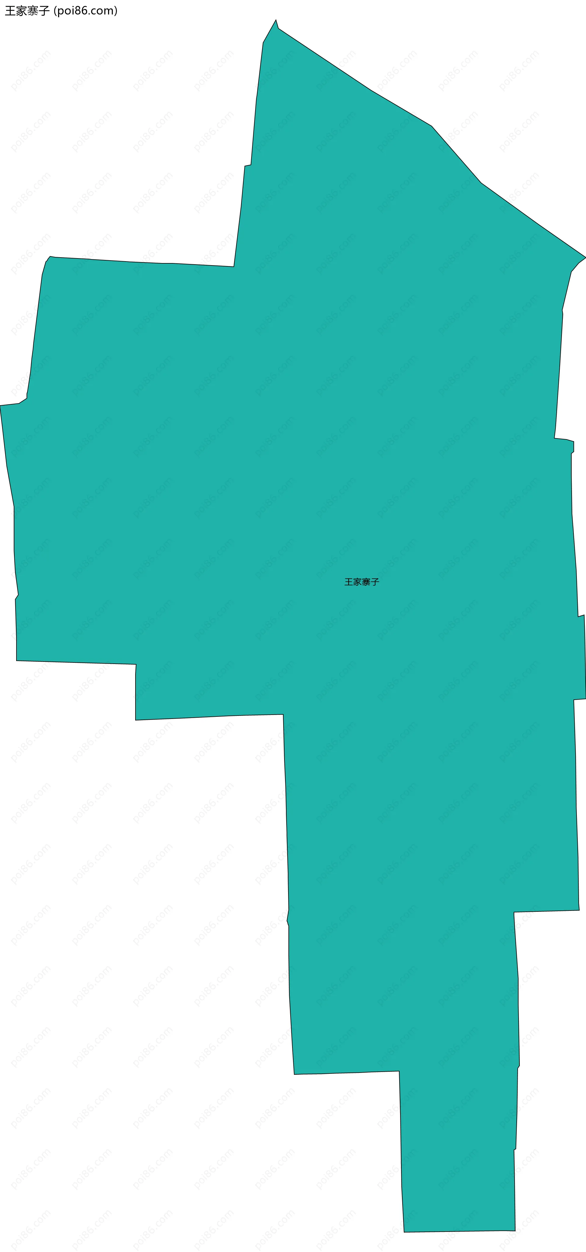 王家寨子边界地图