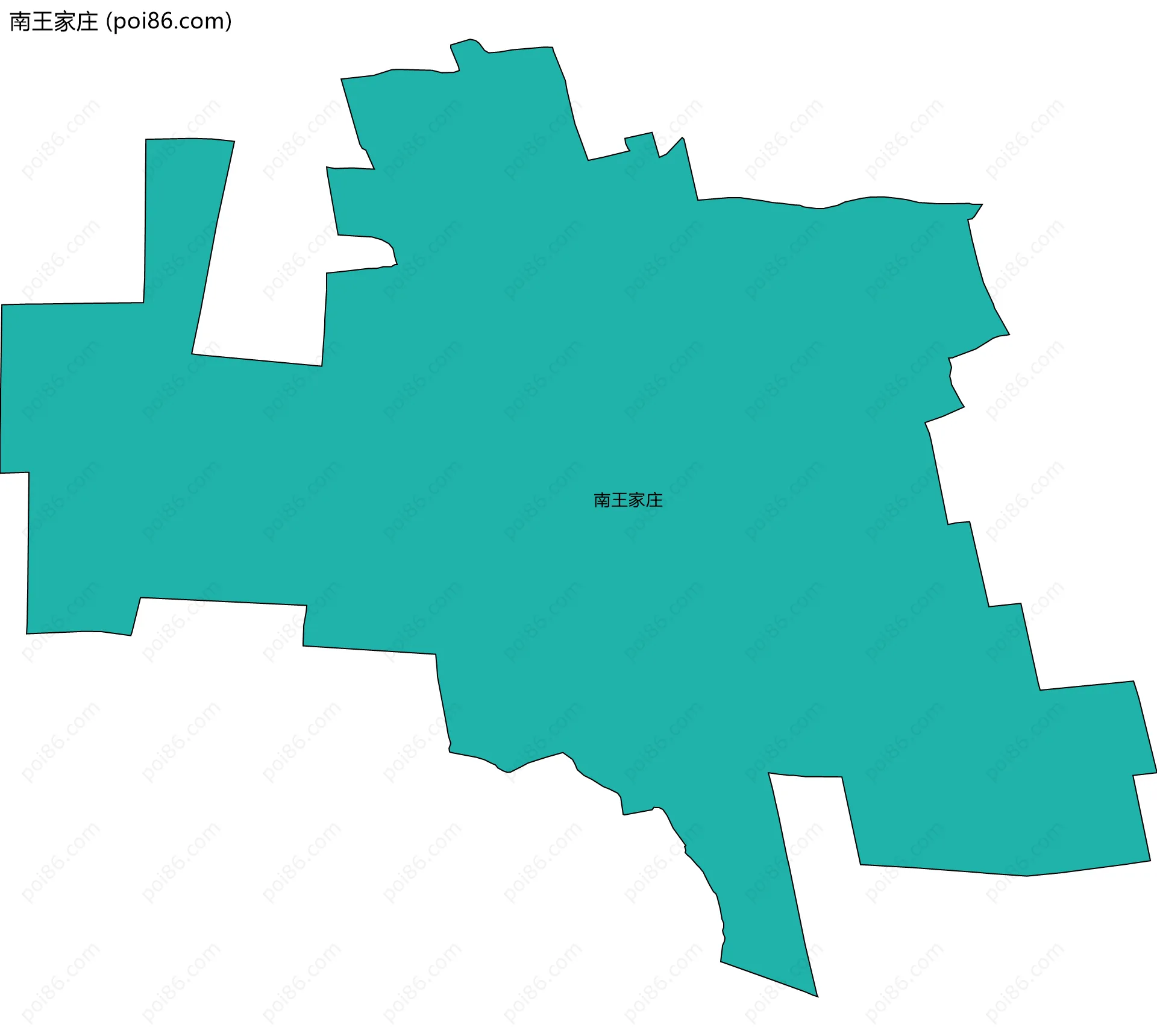 南王家庄边界地图