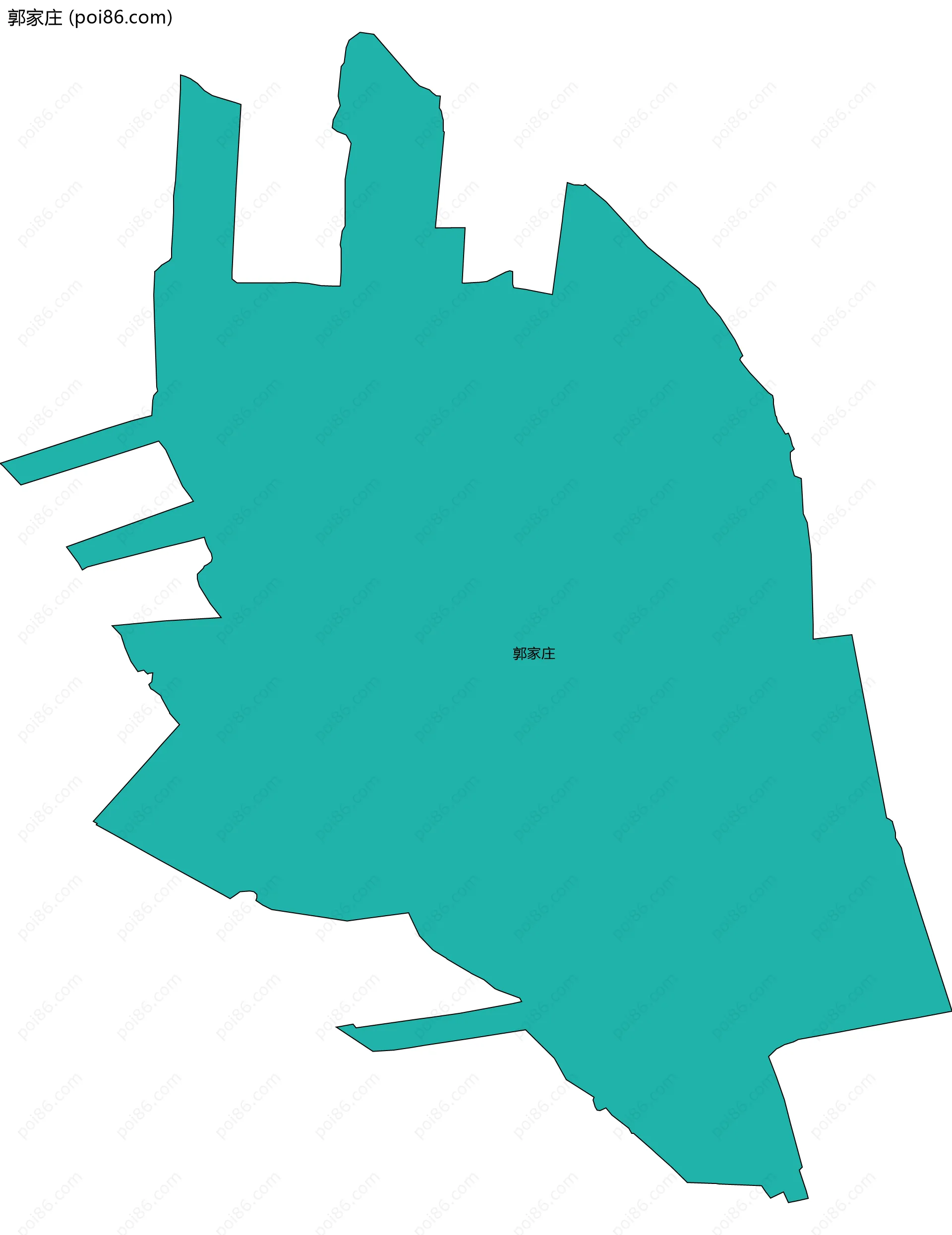 郭家庄边界地图