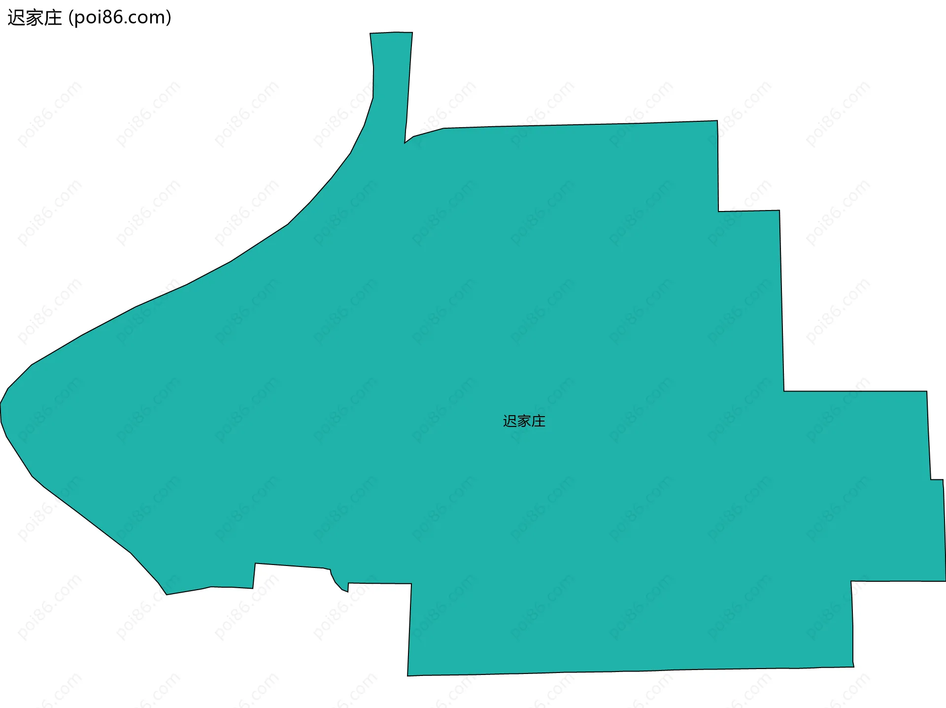 迟家庄边界地图