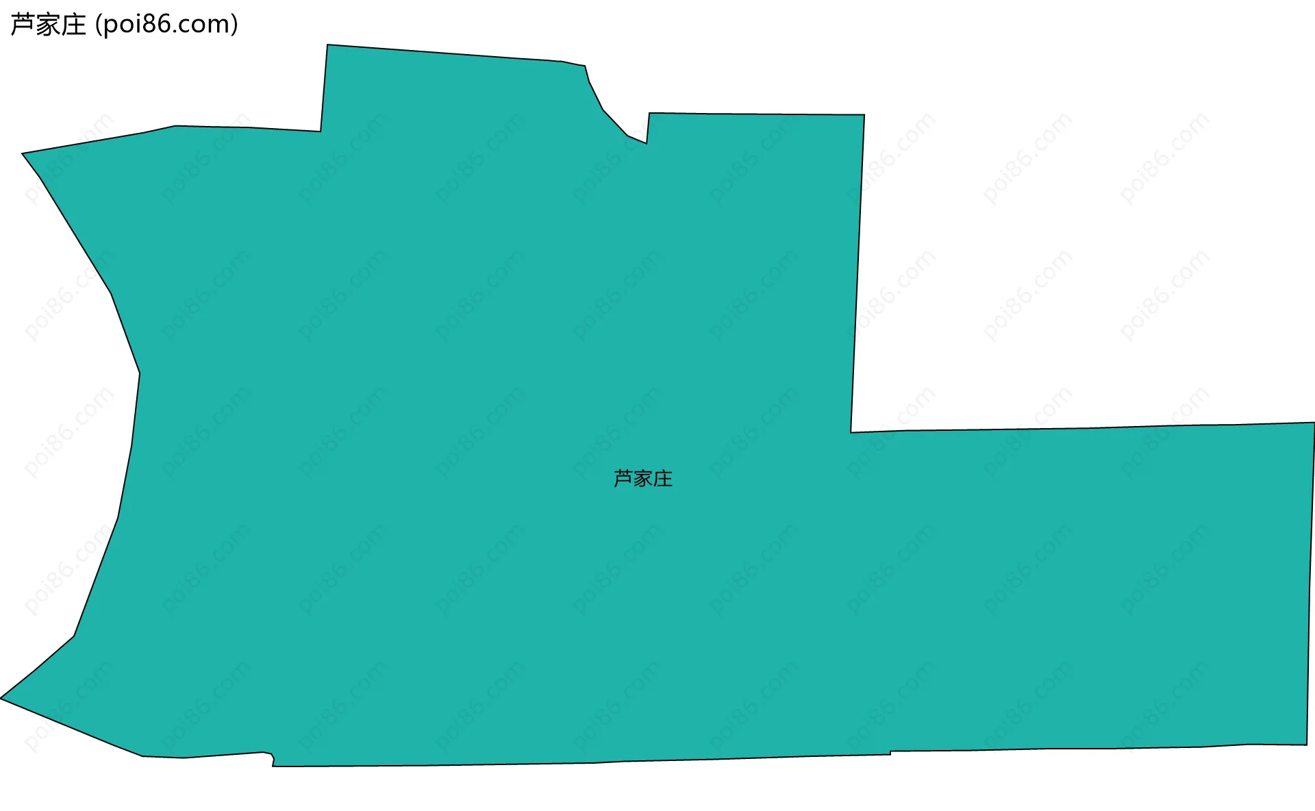 芦家庄边界地图