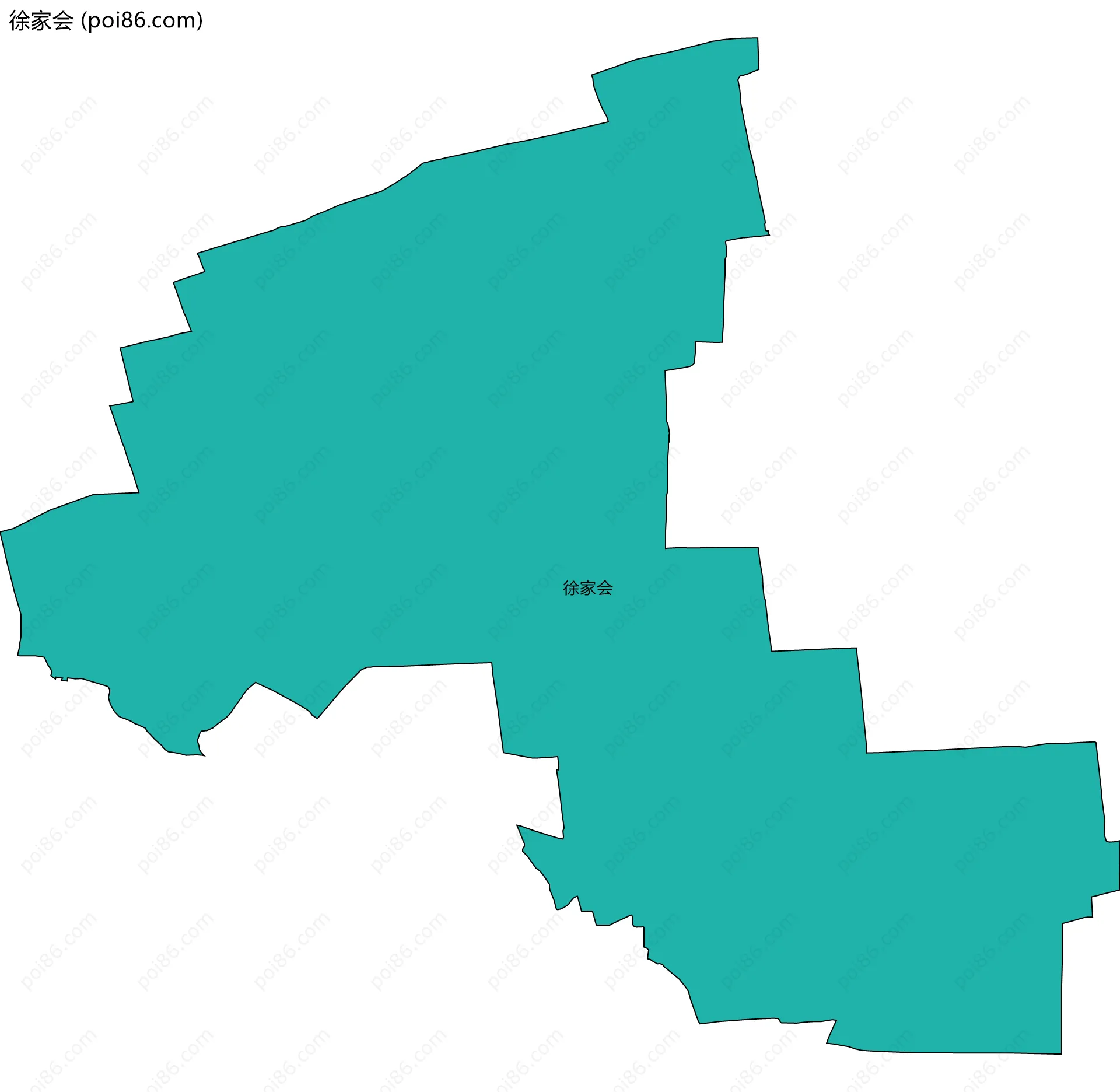 徐家会边界地图