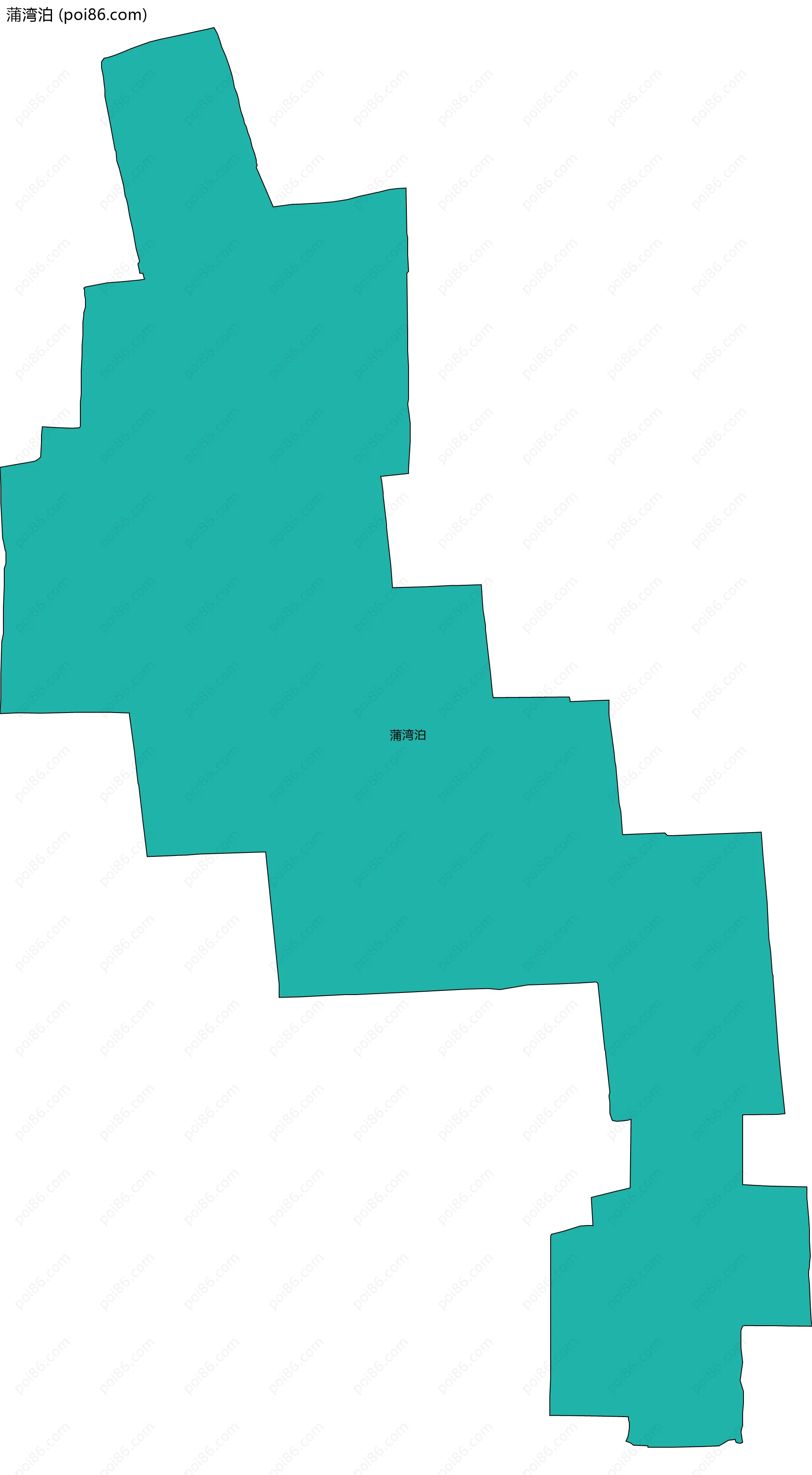 蒲湾泊边界地图