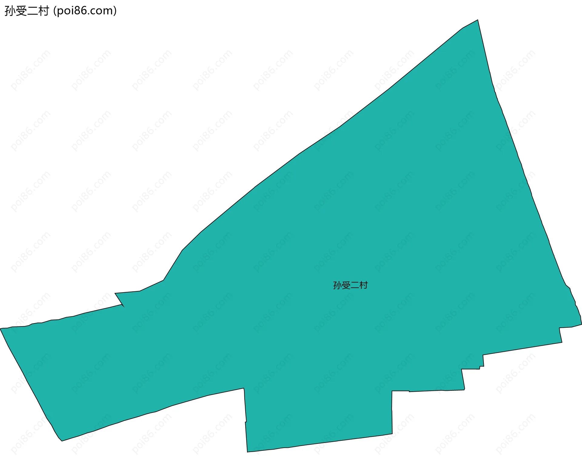 孙受二村边界地图