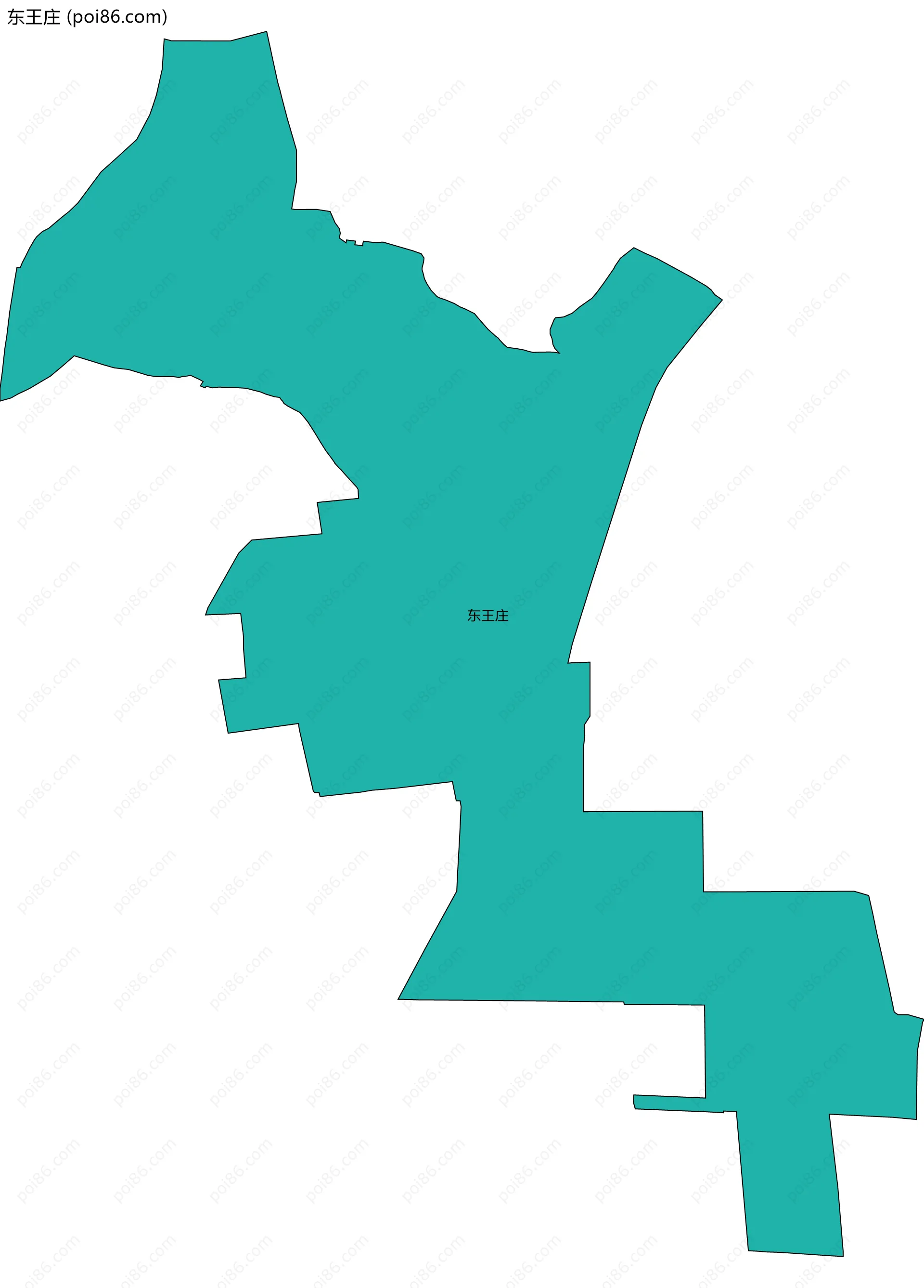 东王庄边界地图