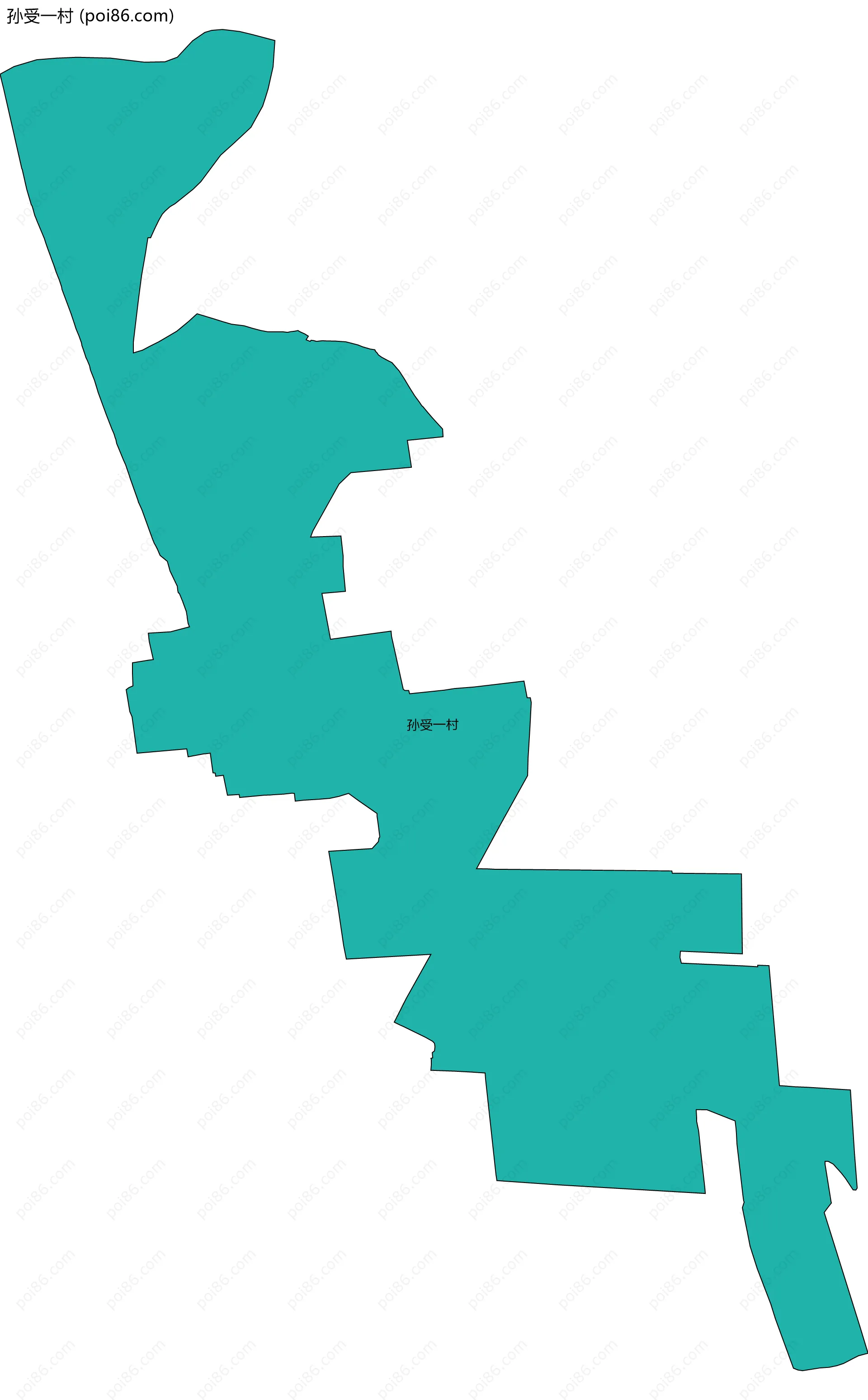 孙受一村边界地图