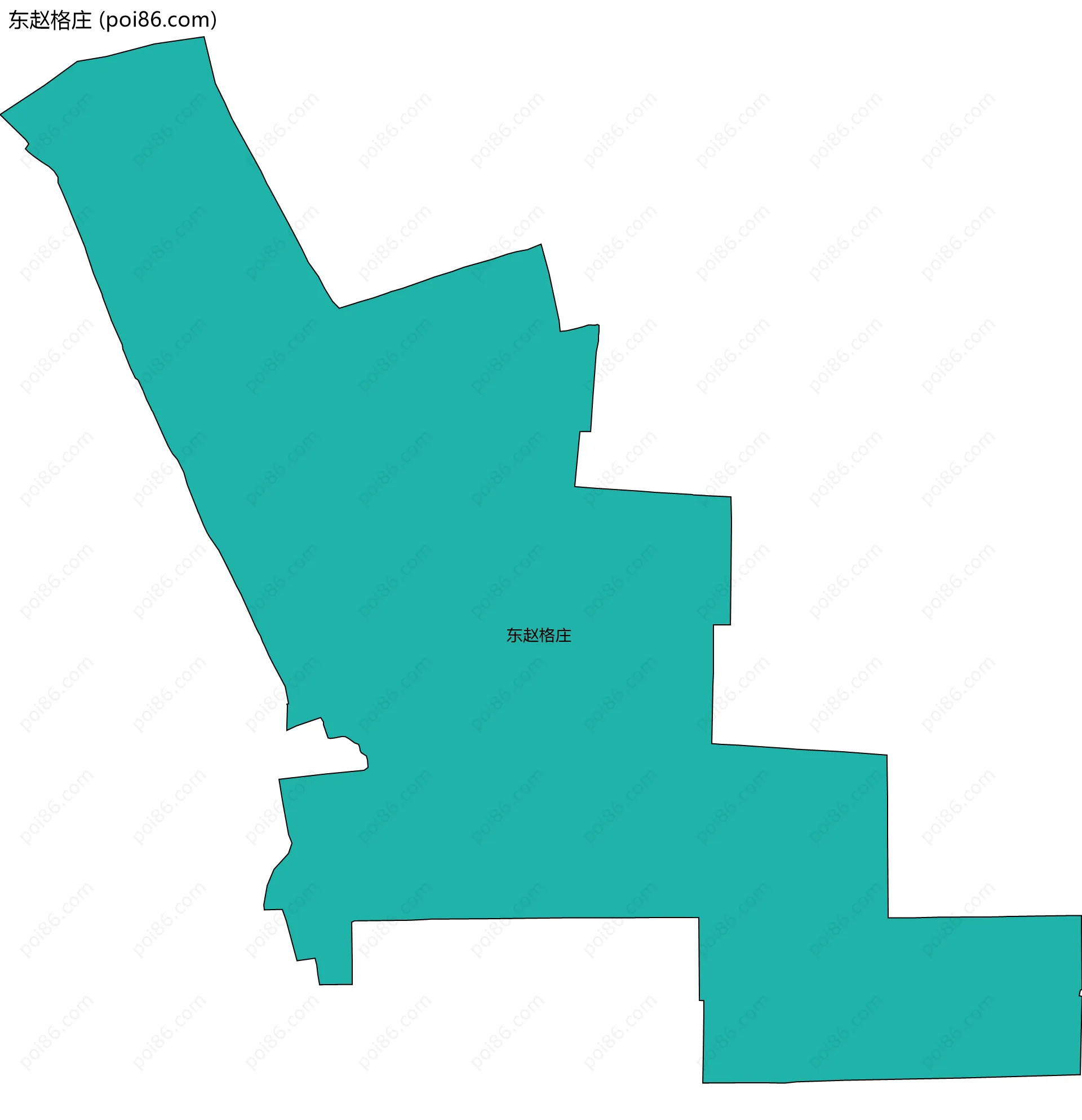 东赵格庄边界地图