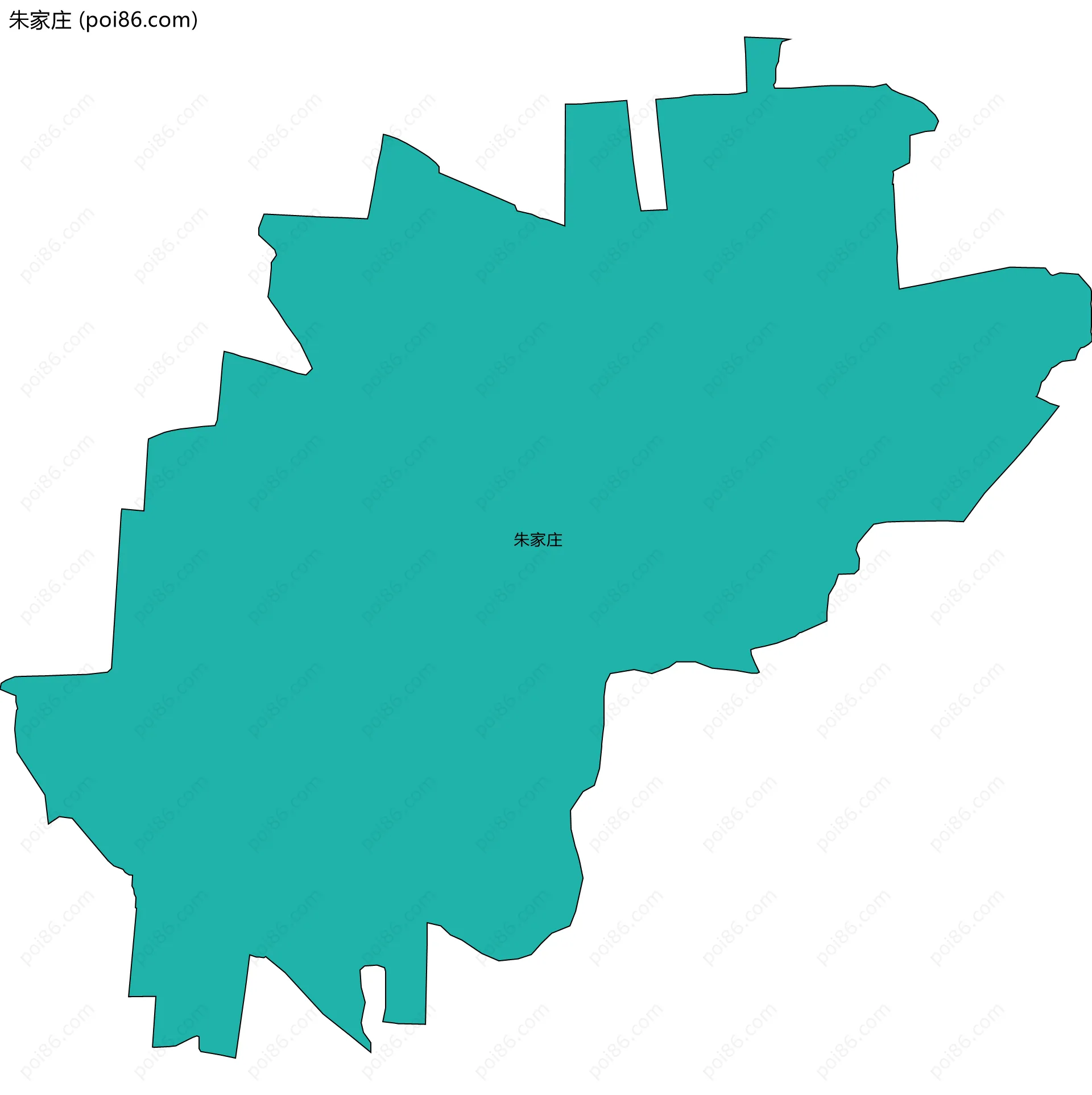 朱家庄边界地图