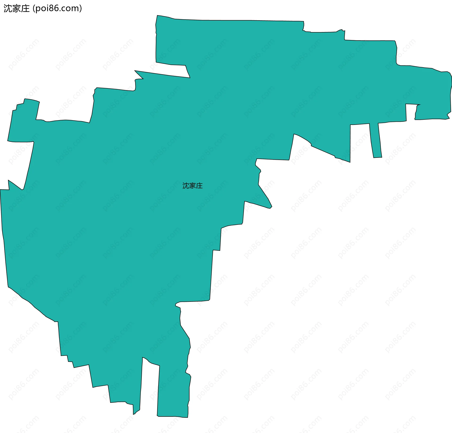 沈家庄边界地图