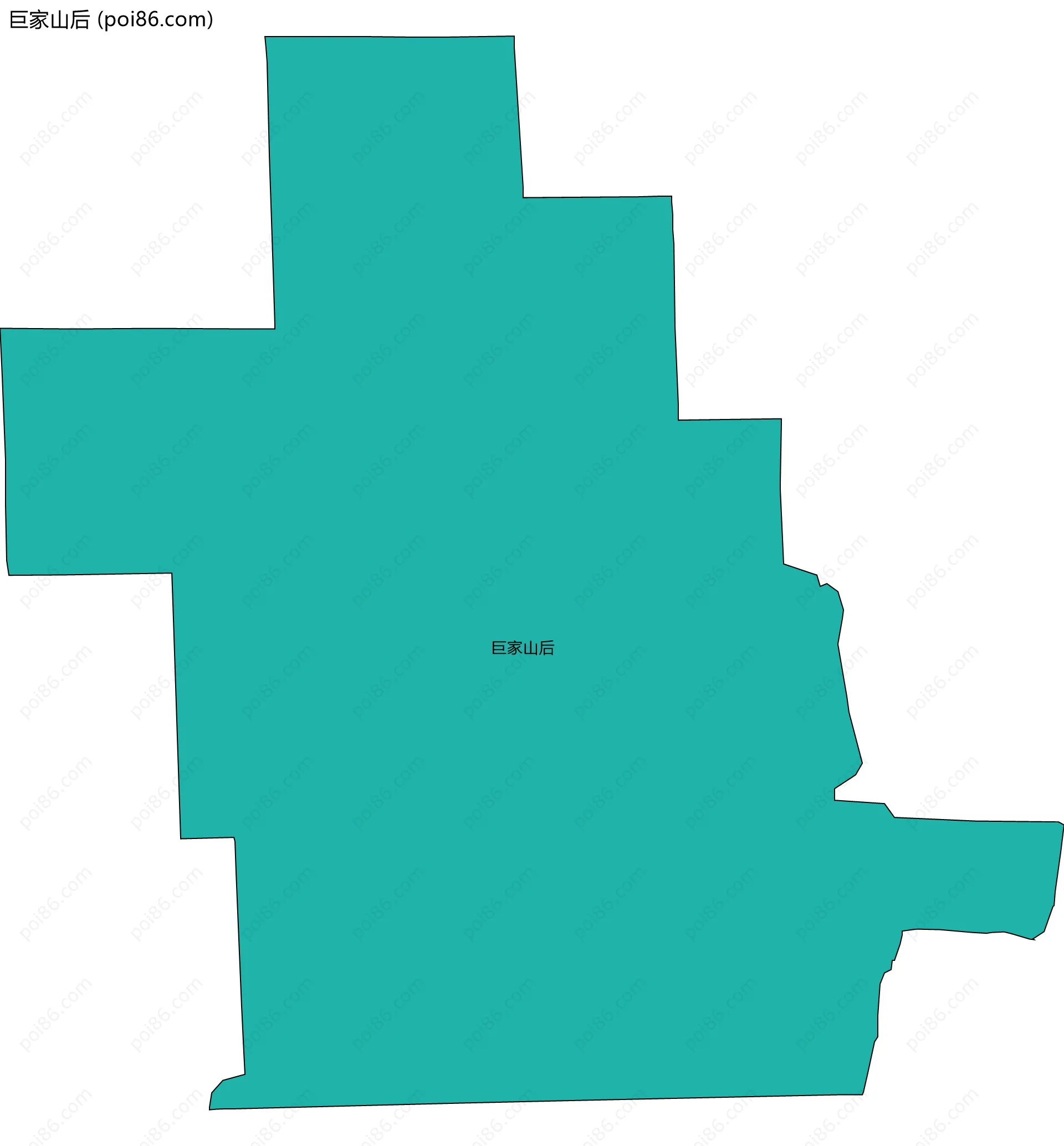 巨家山后边界地图