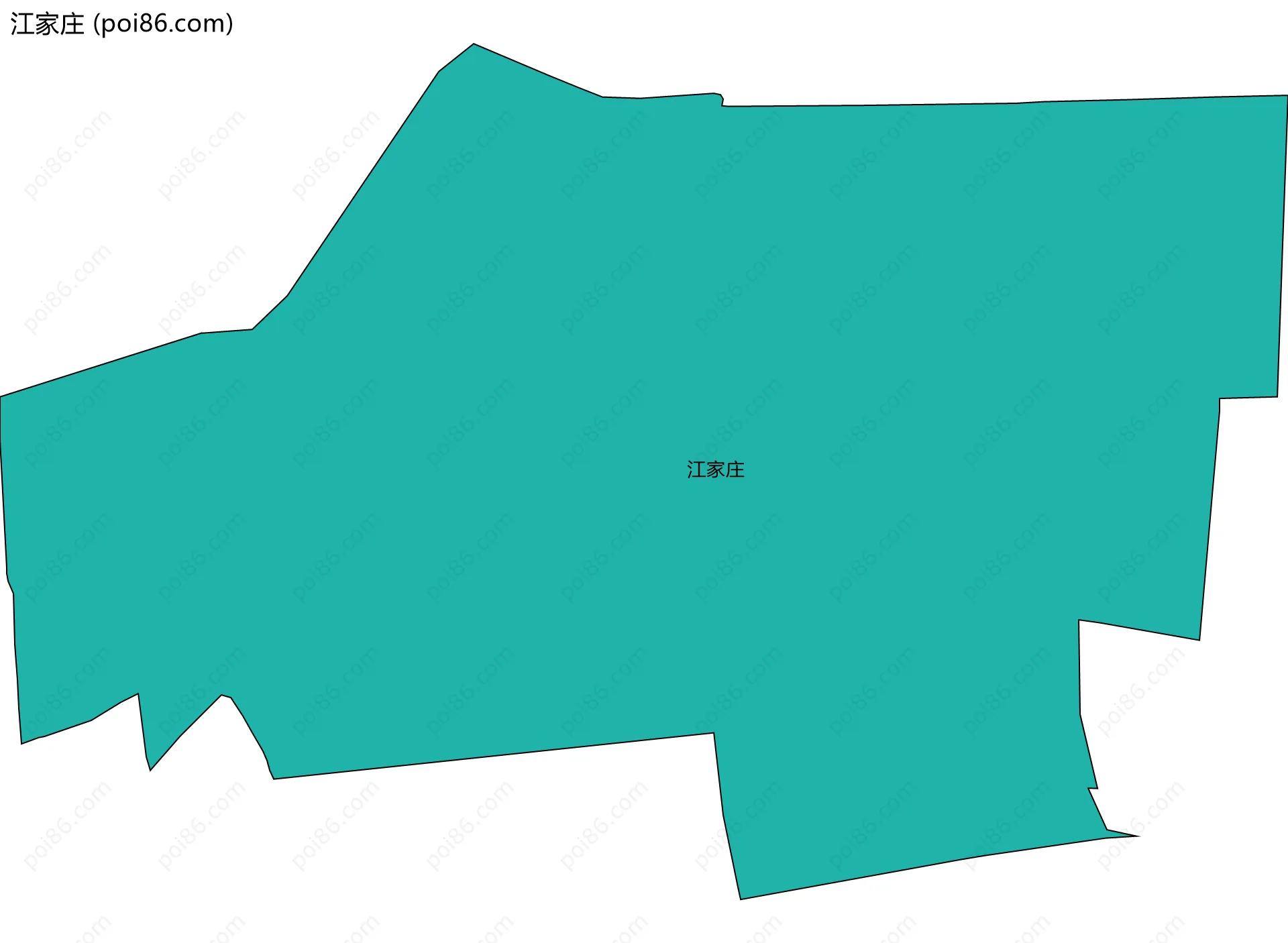 江家庄边界地图