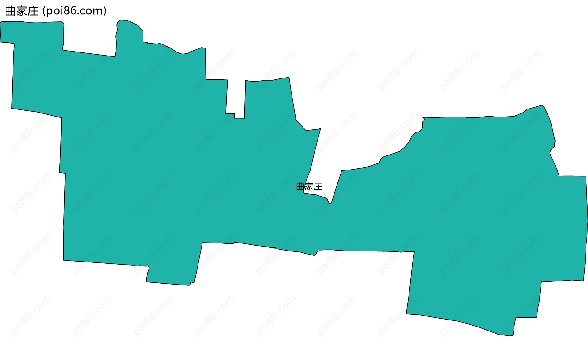 曲家庄边界地图