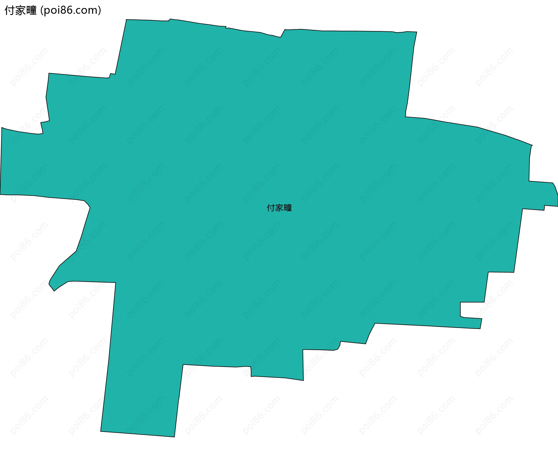 付家疃边界地图