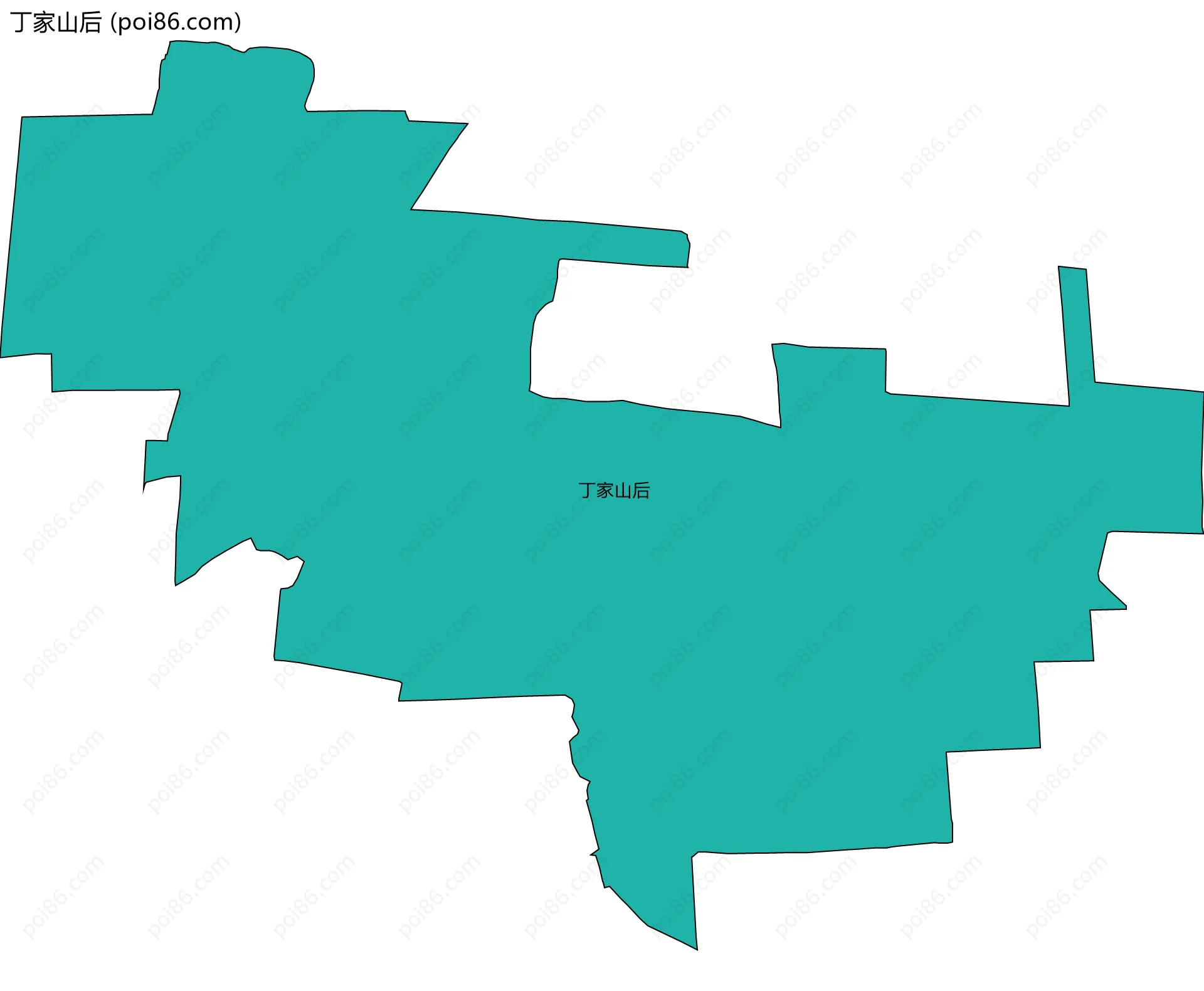 丁家山后边界地图