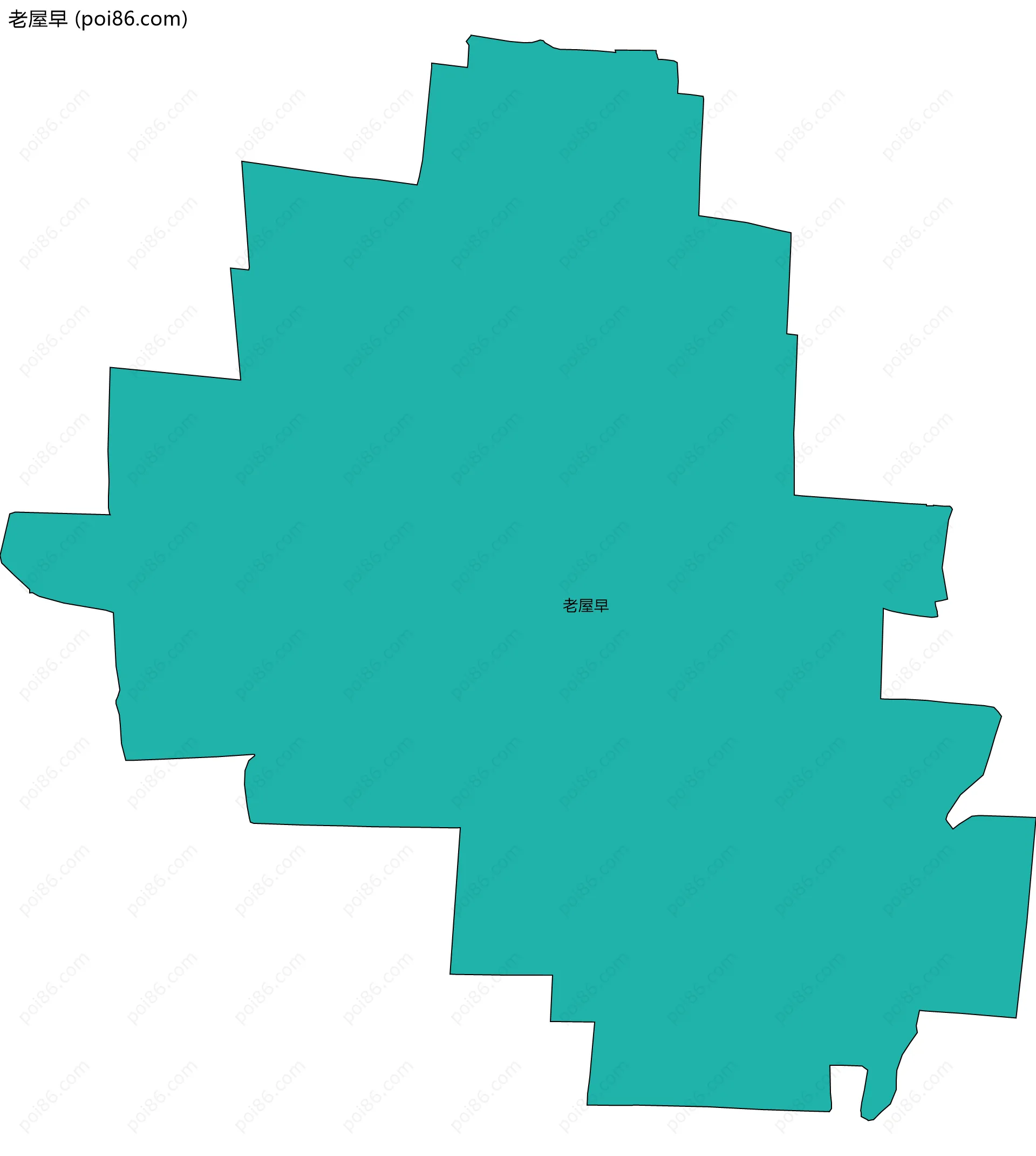 老屋早边界地图