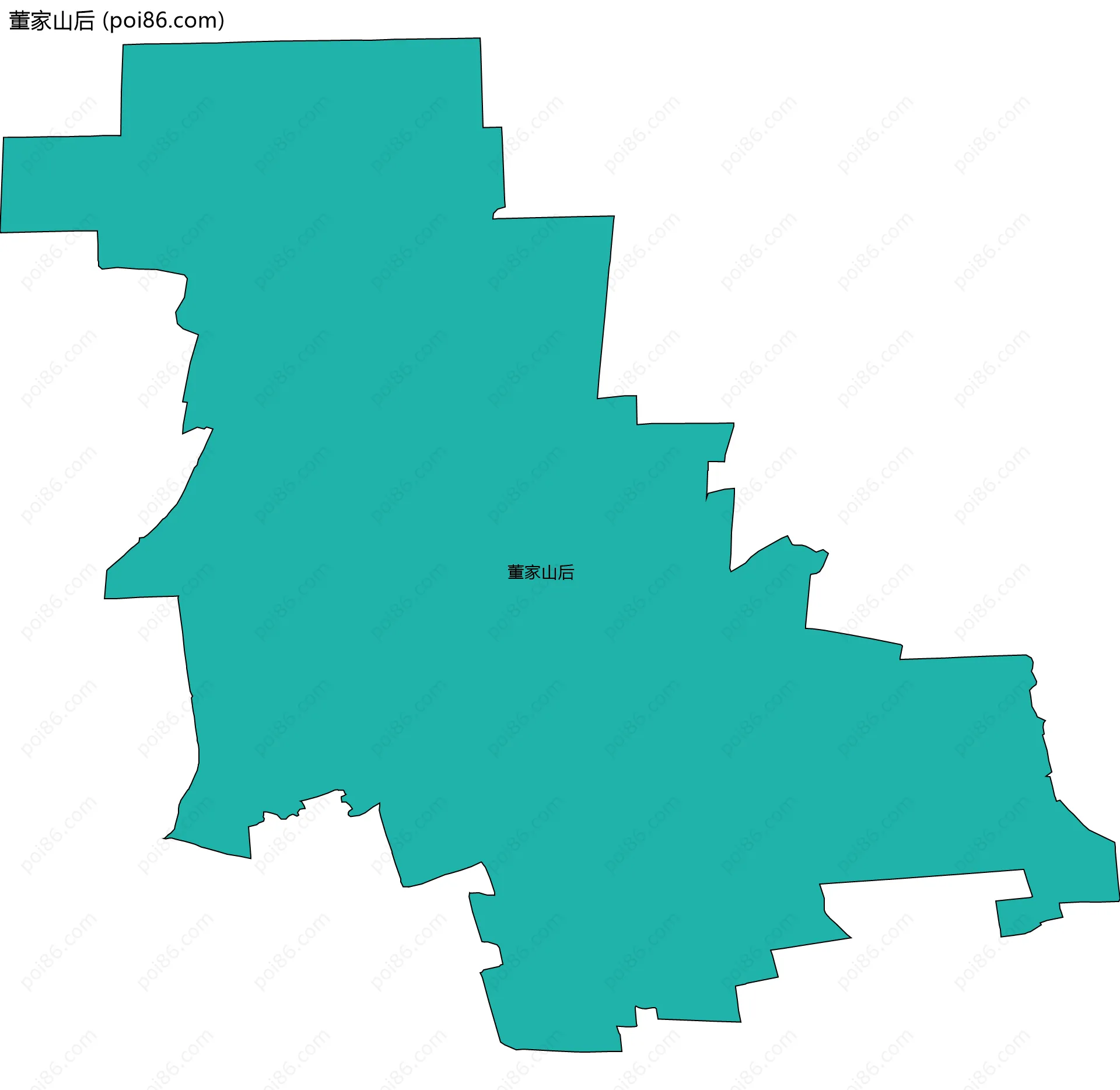 董家山后边界地图