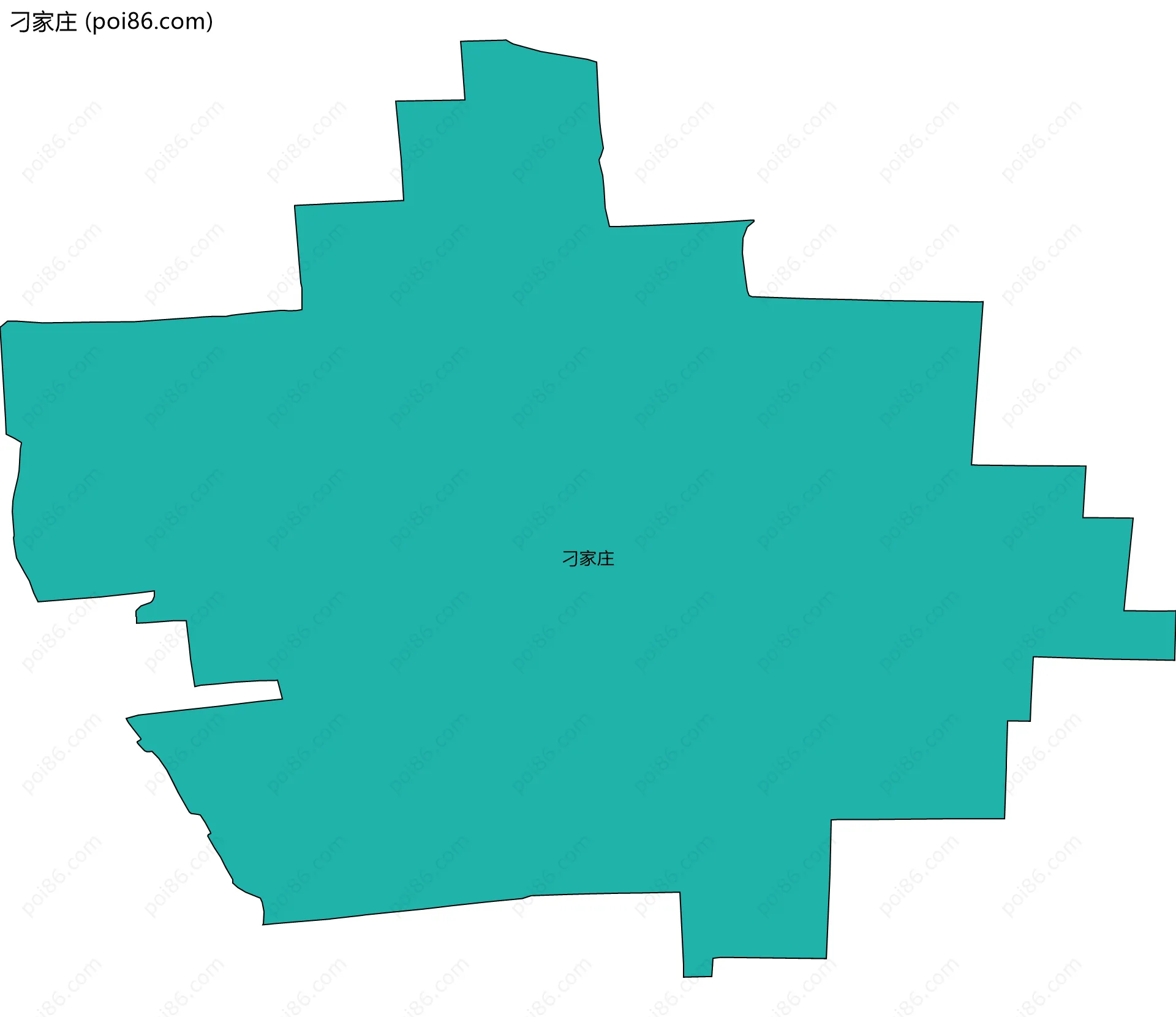 刁家庄边界地图