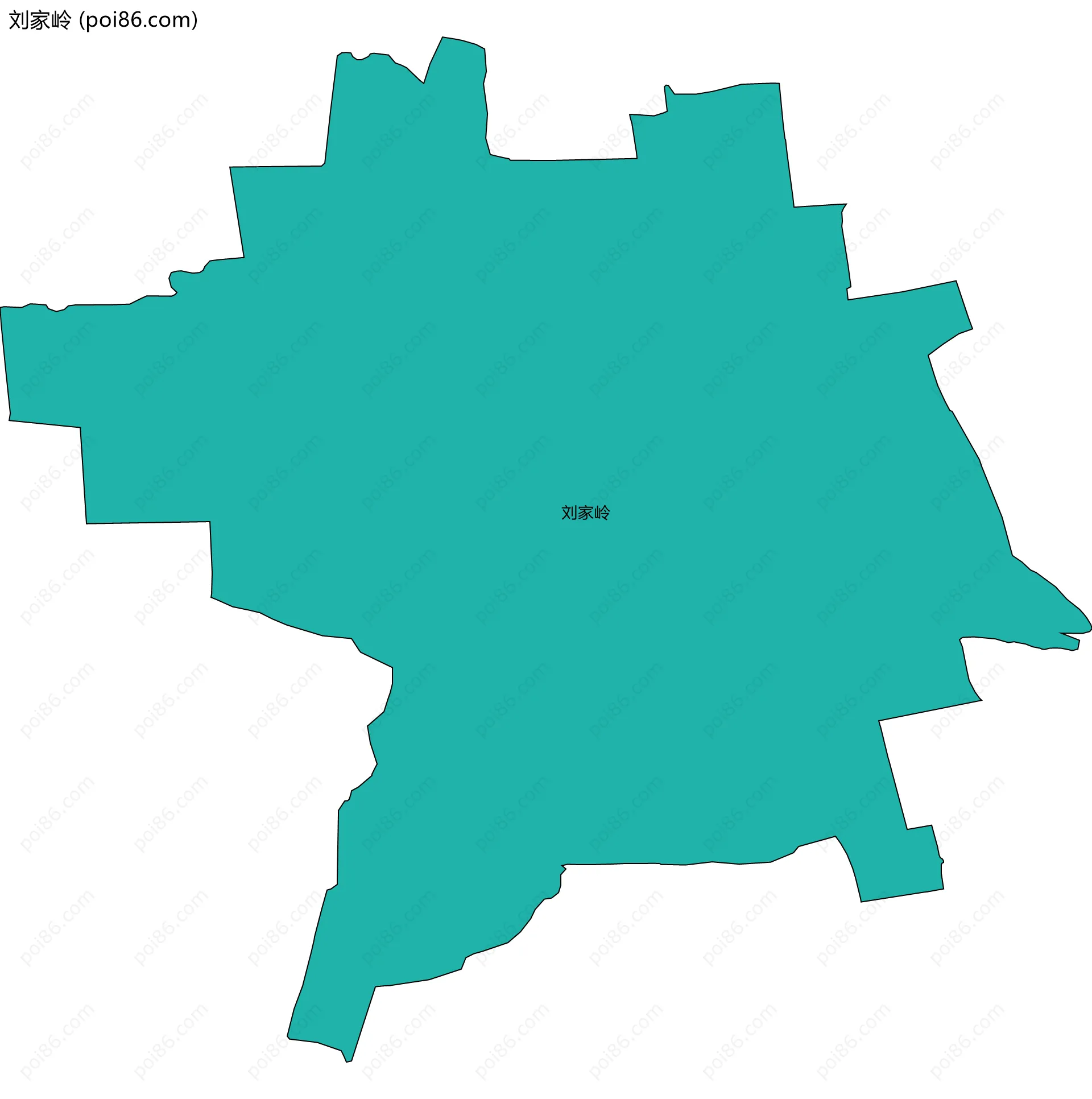 刘家岭边界地图