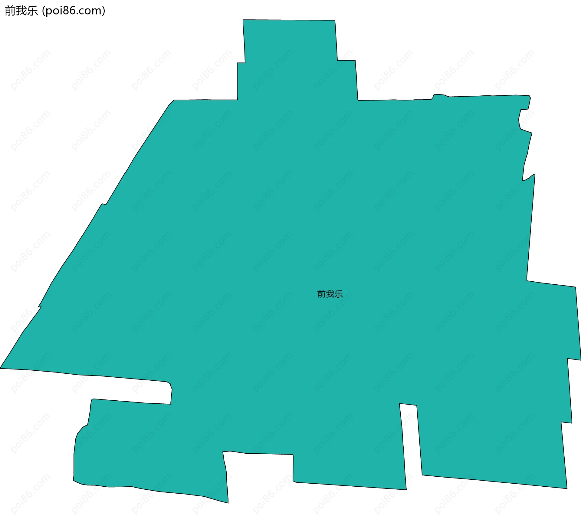 前我乐边界地图