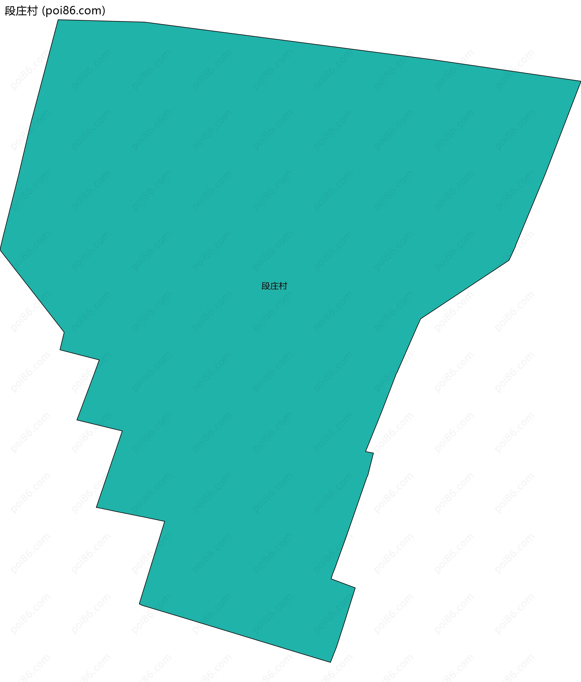 段庄村边界地图