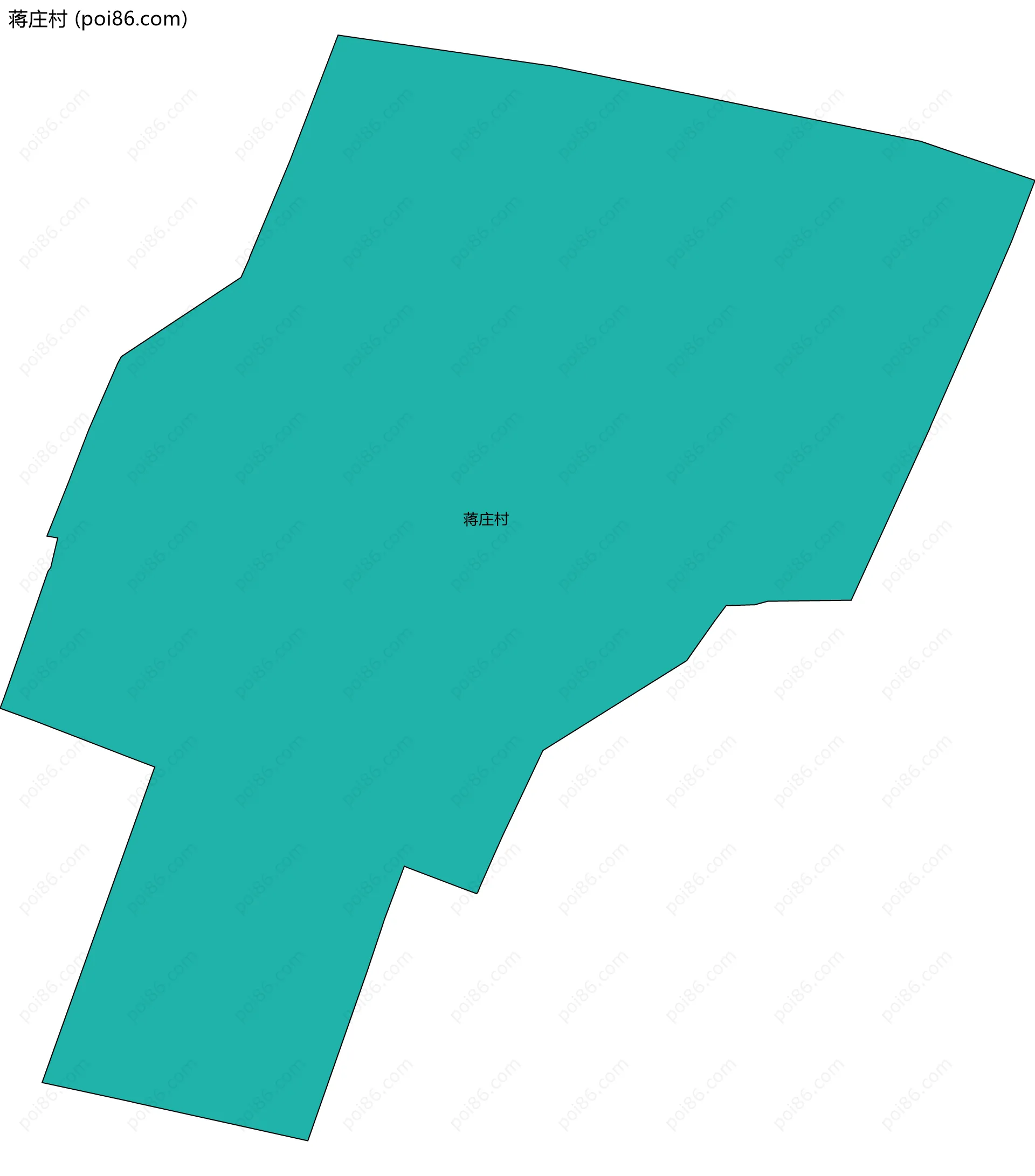 蒋庄村边界地图