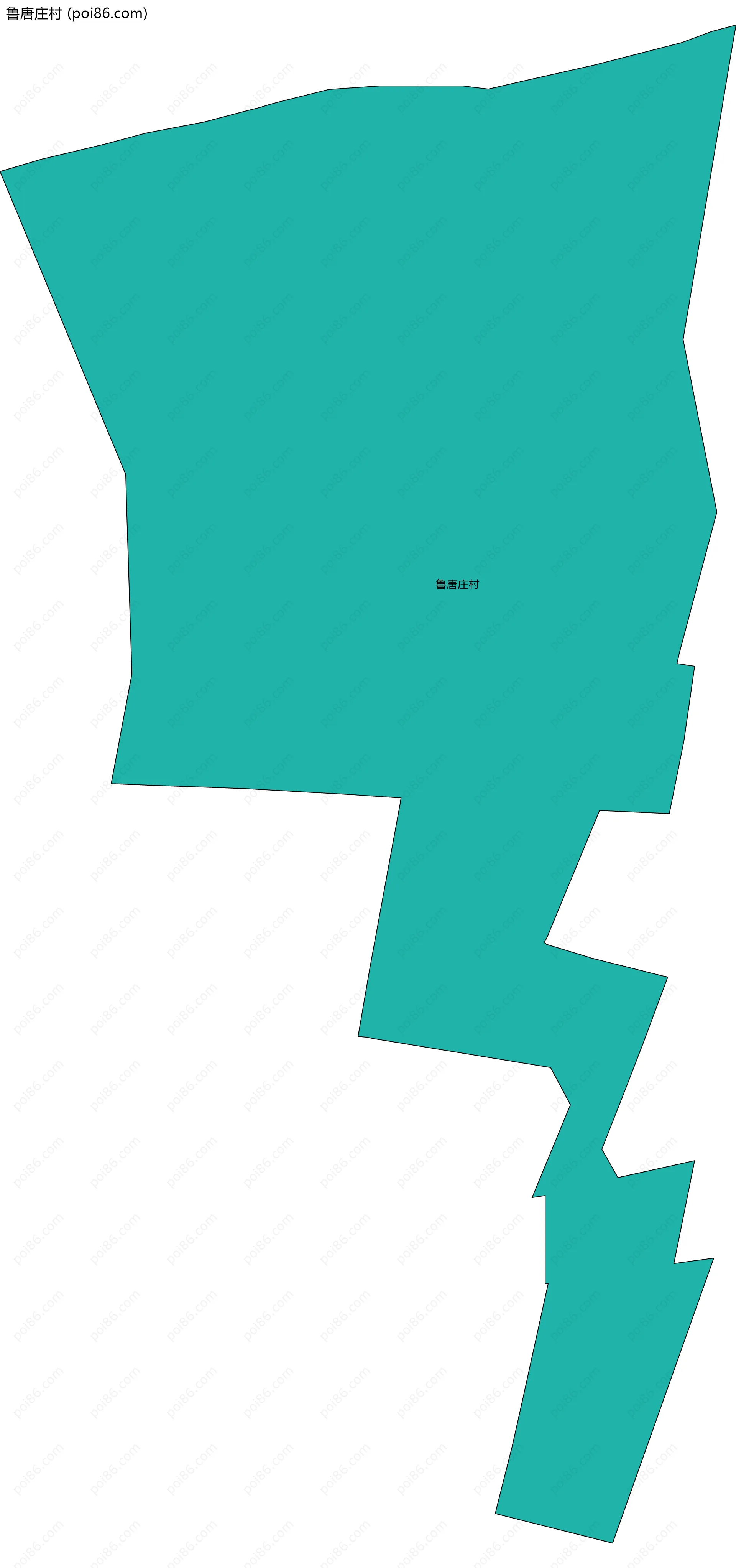 鲁唐庄村边界地图