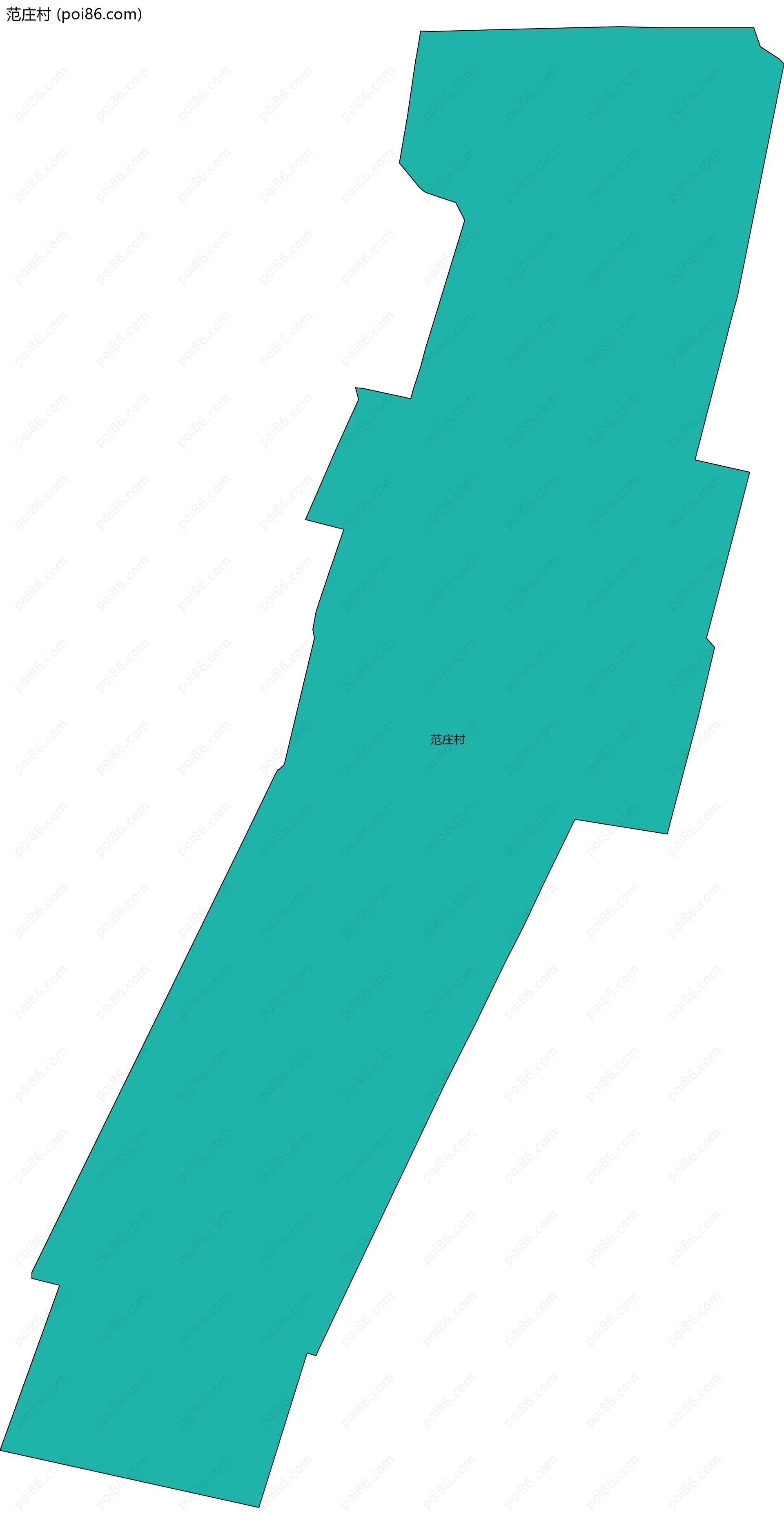 范庄村边界地图