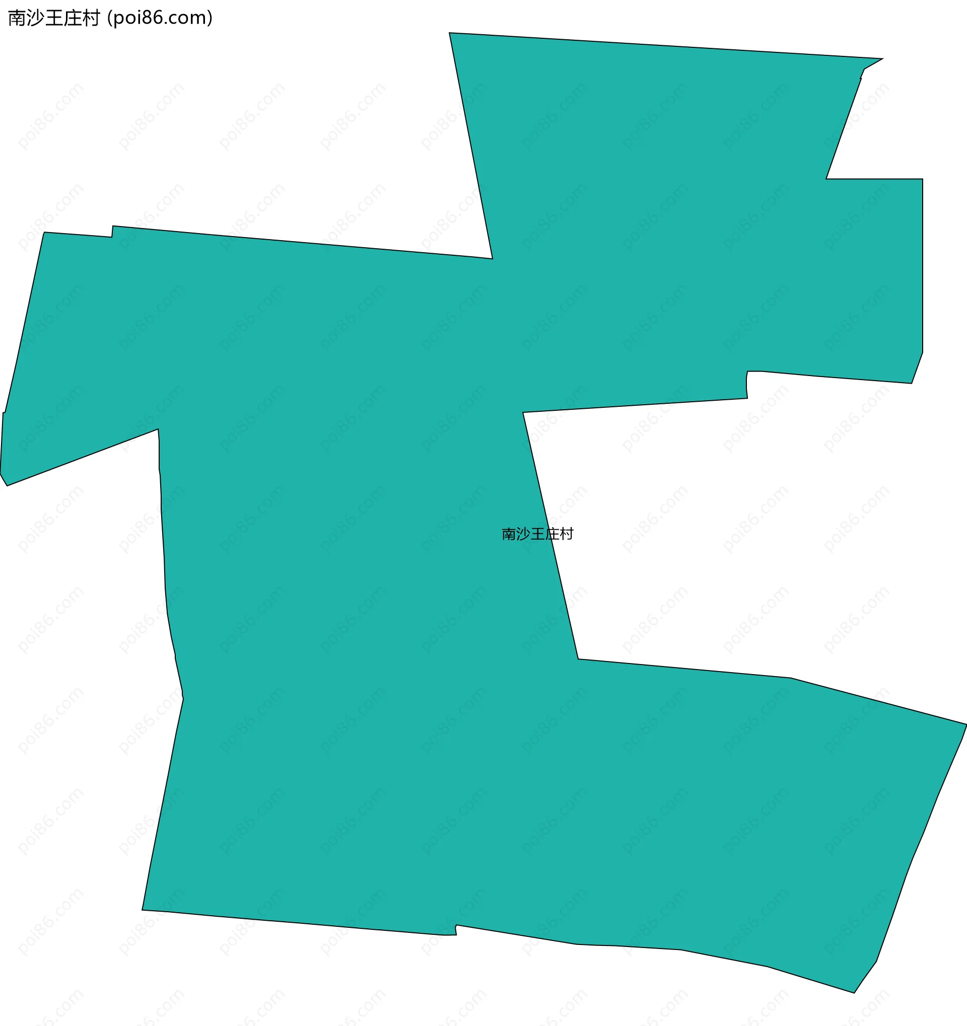 南沙王庄村边界地图
