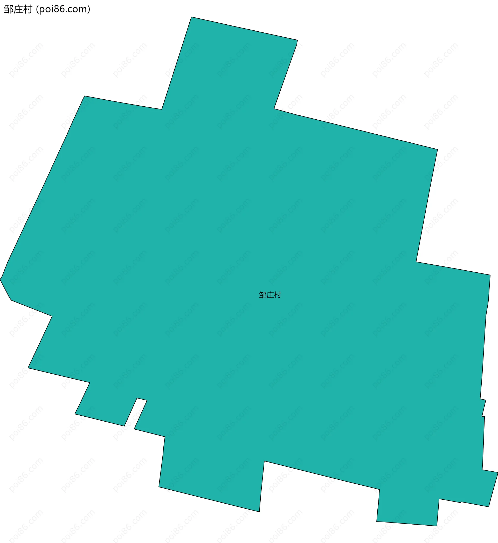 邹庄村边界地图