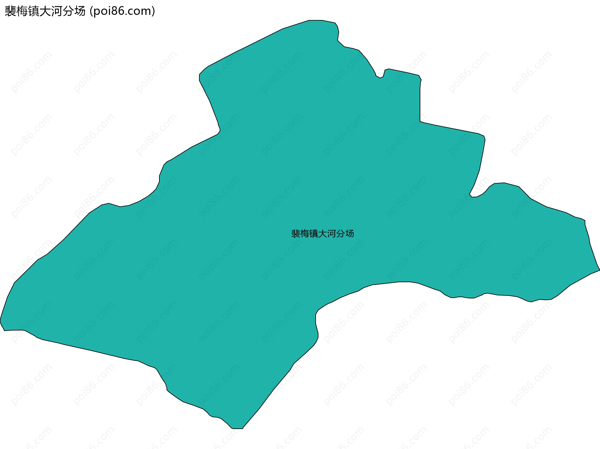 裴梅镇大河分场边界地图