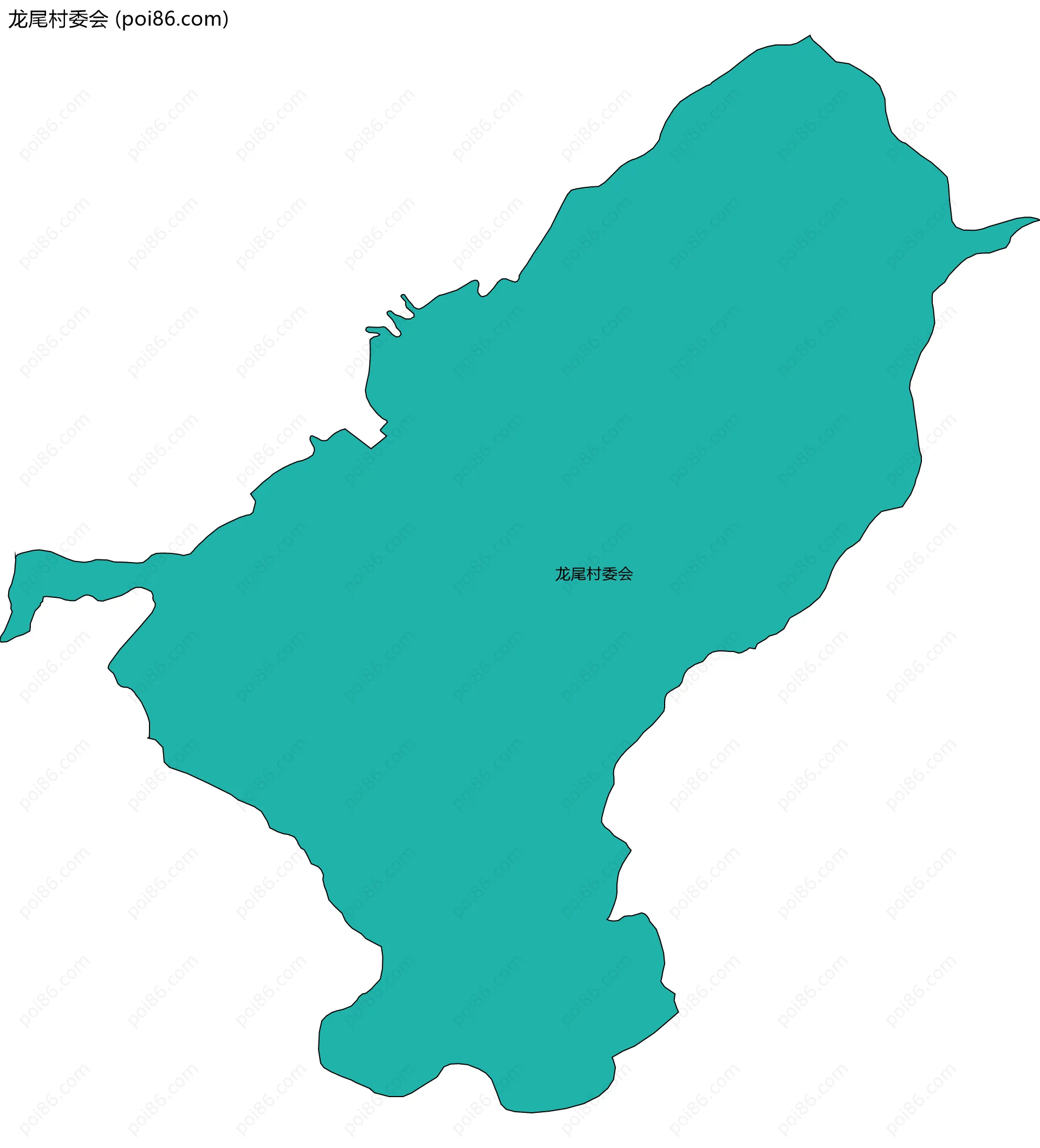 龙尾村委会边界地图