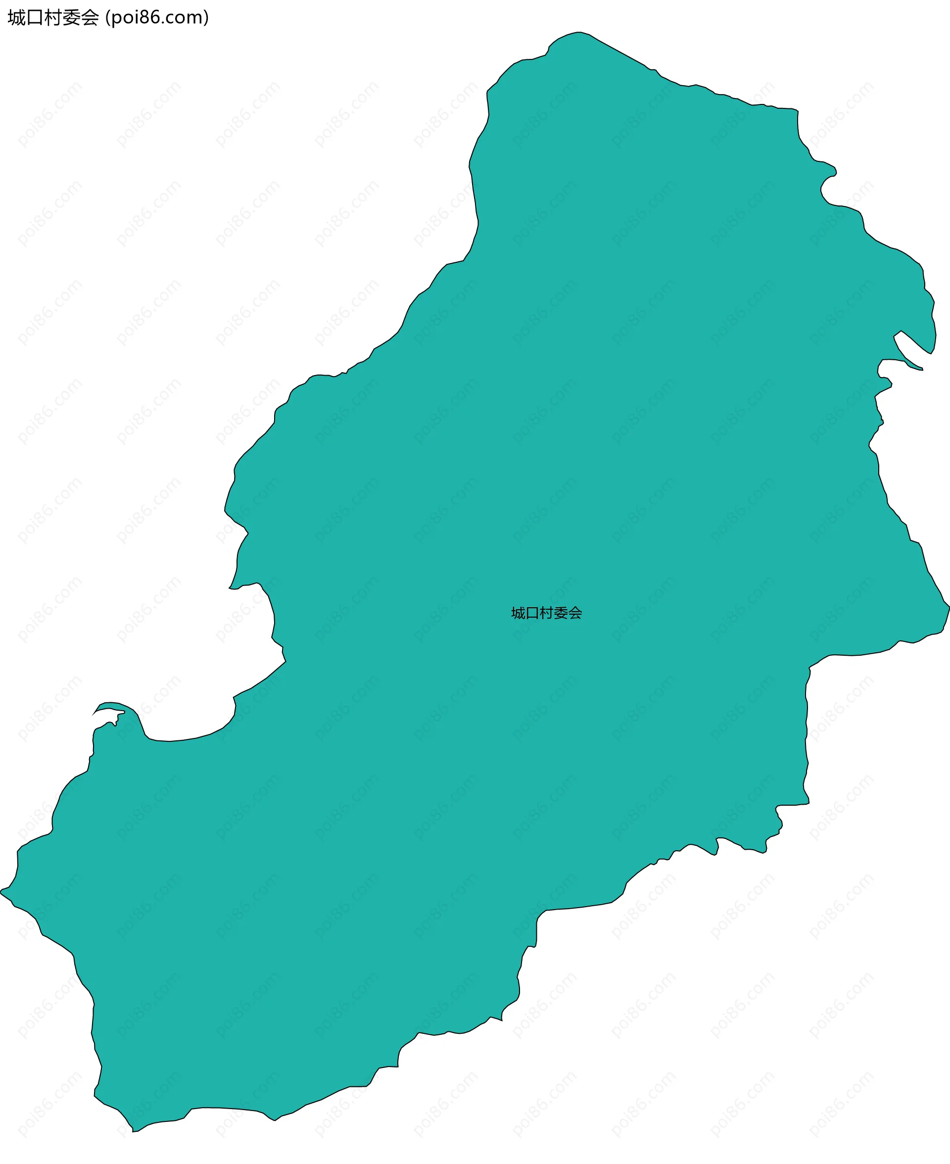 城口村委会边界地图