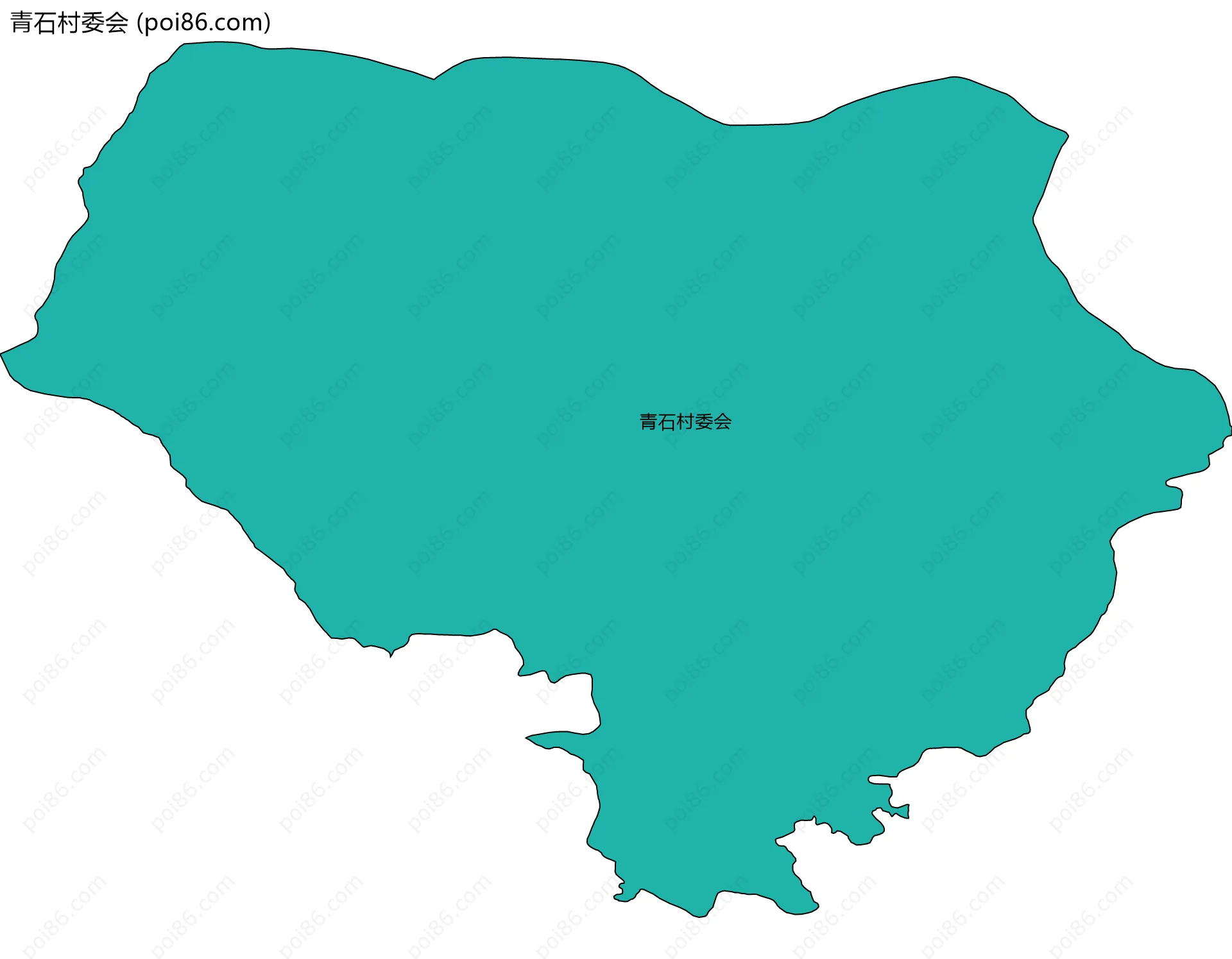 青石村委会边界地图