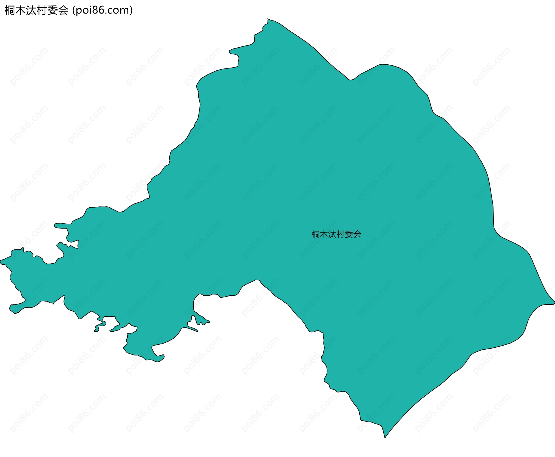 桐木汰村委会边界地图