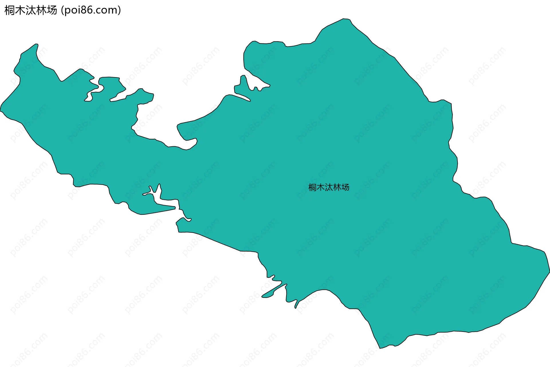 桐木汰林场边界地图